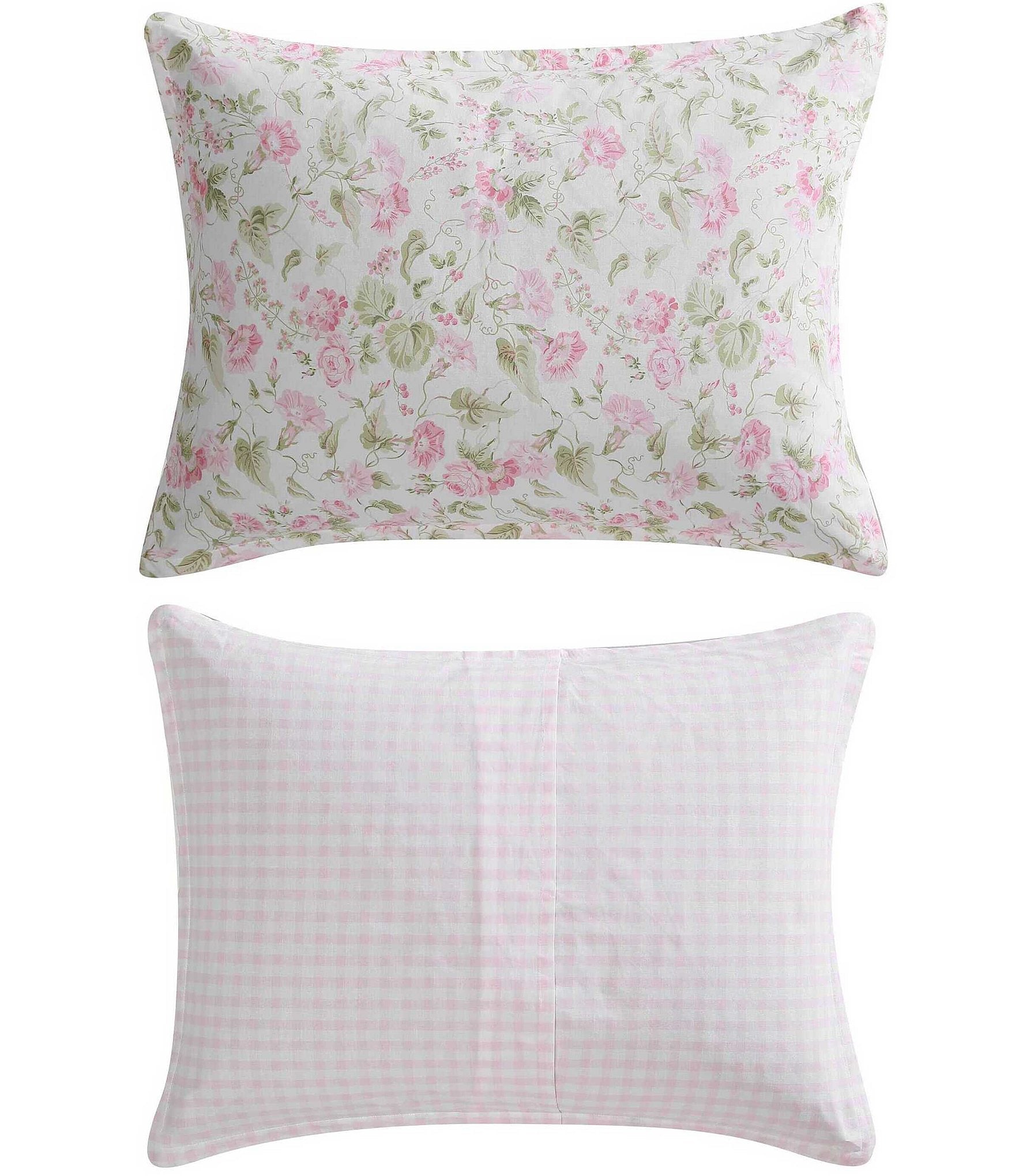 Laura Ashley Morning Gloria Cotton Reversible Mini Comforter Set