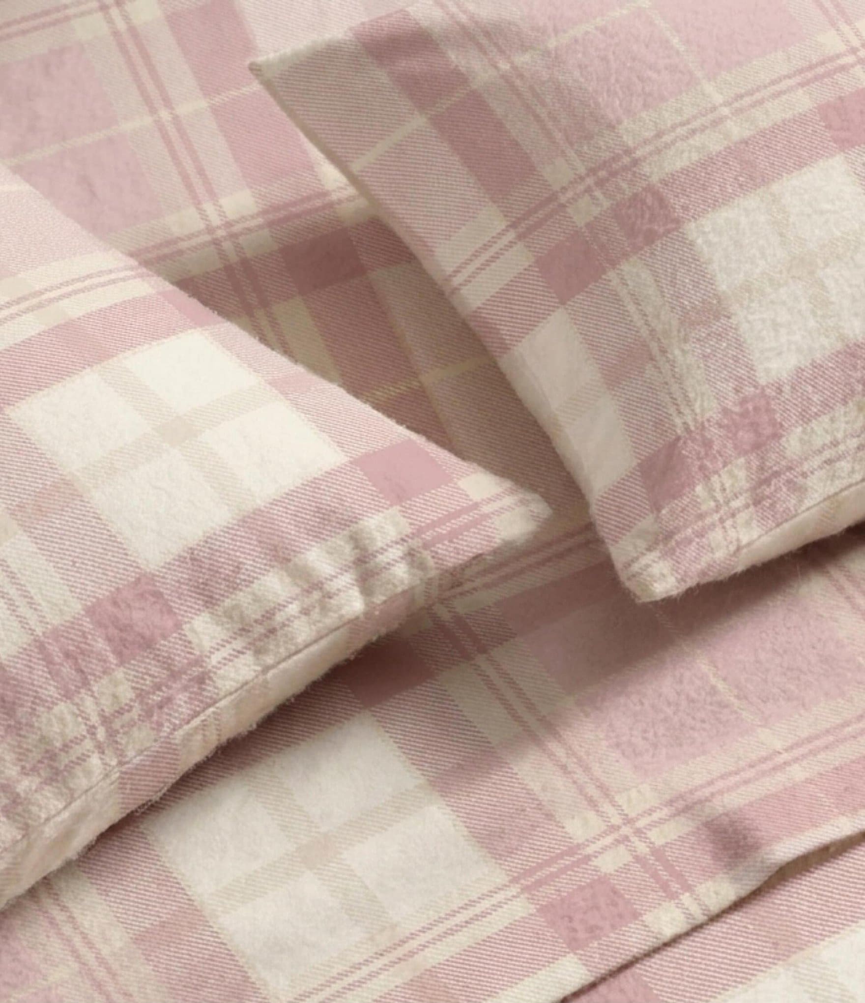 Laura Ashley Mulholland Plaid Cotton Flannel Sheet Set
