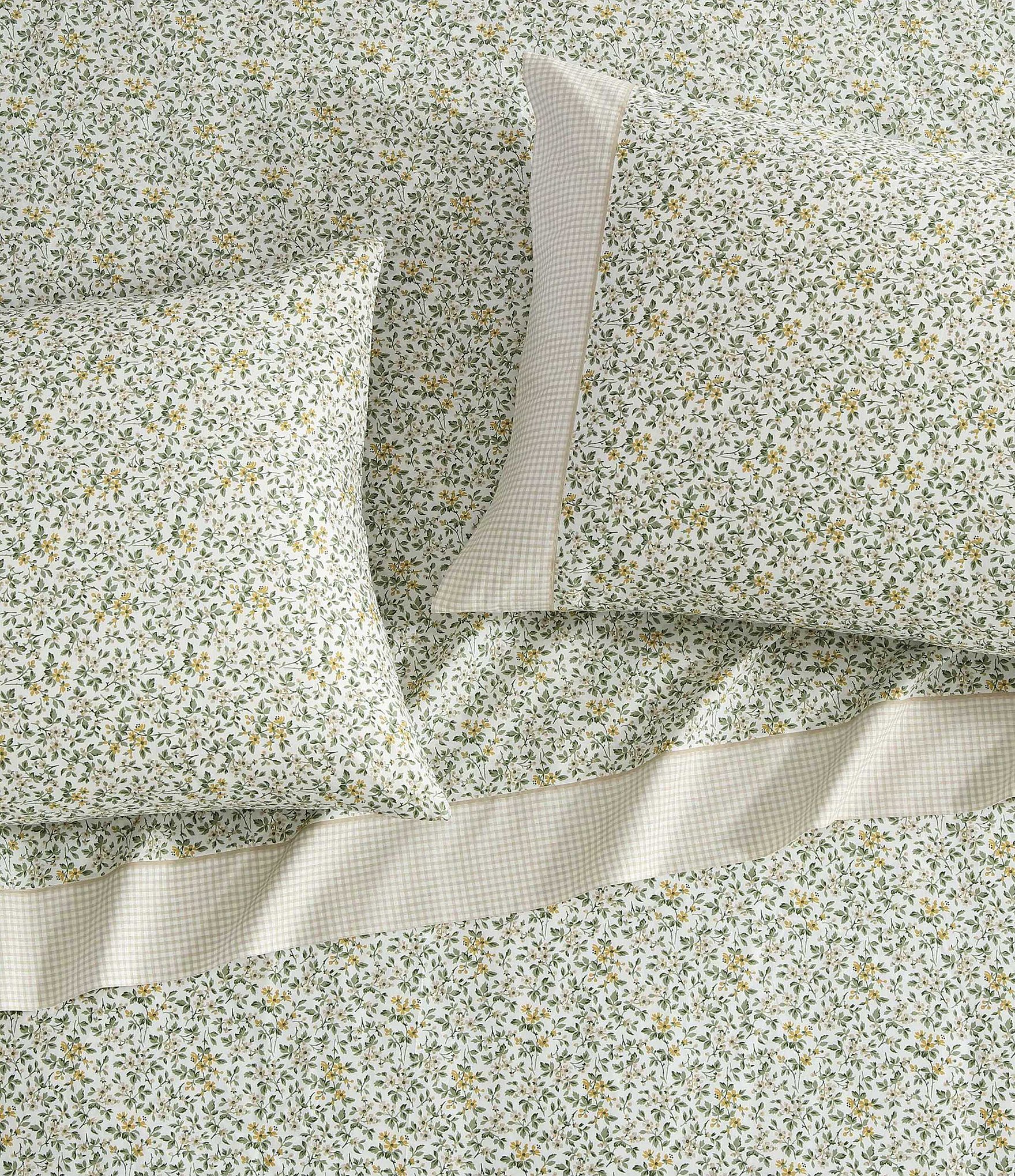 Laura Ashley Tierney Floral Cotton Percale Sheet Set