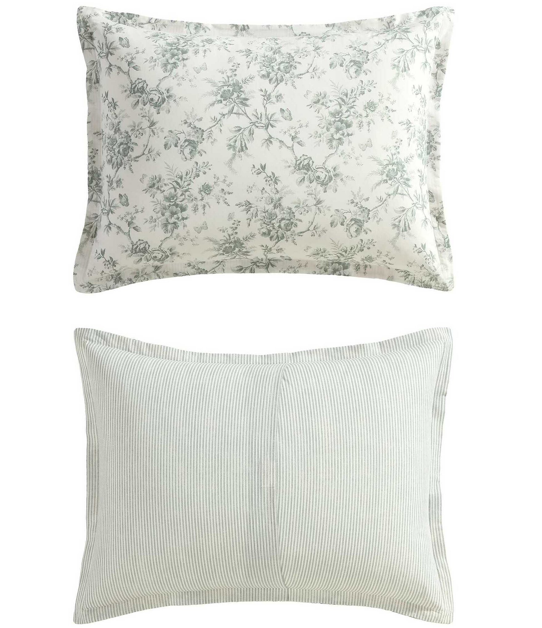 Laura Ashley Walled Garden Cotton Reversible Comforter Mini Set