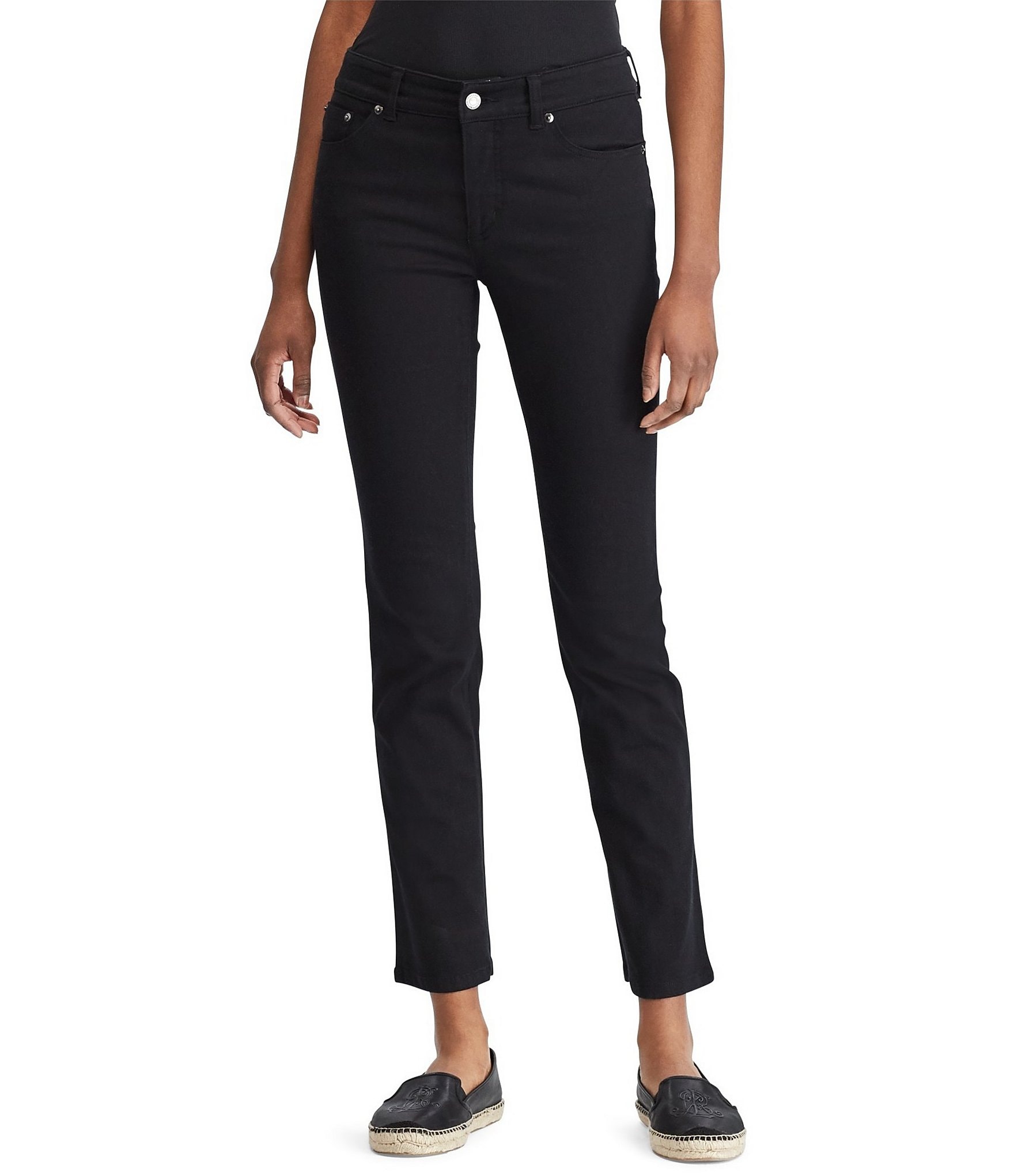 Lauren Jeans Co. Super-Stretch Slimming Premier Straight Jeans | Dillards