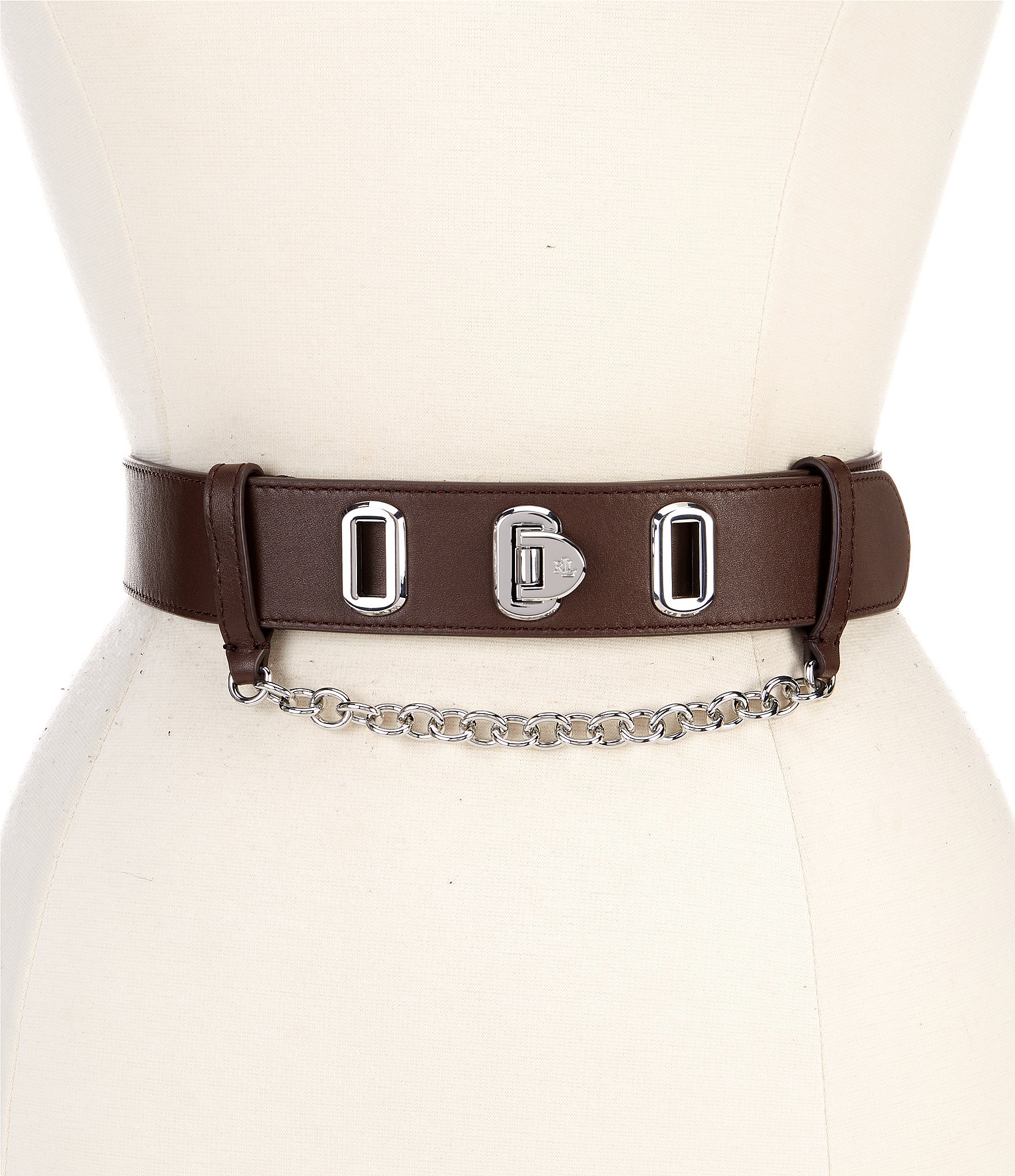 Lauren ralph lauren clearance huntley anchor logo belt