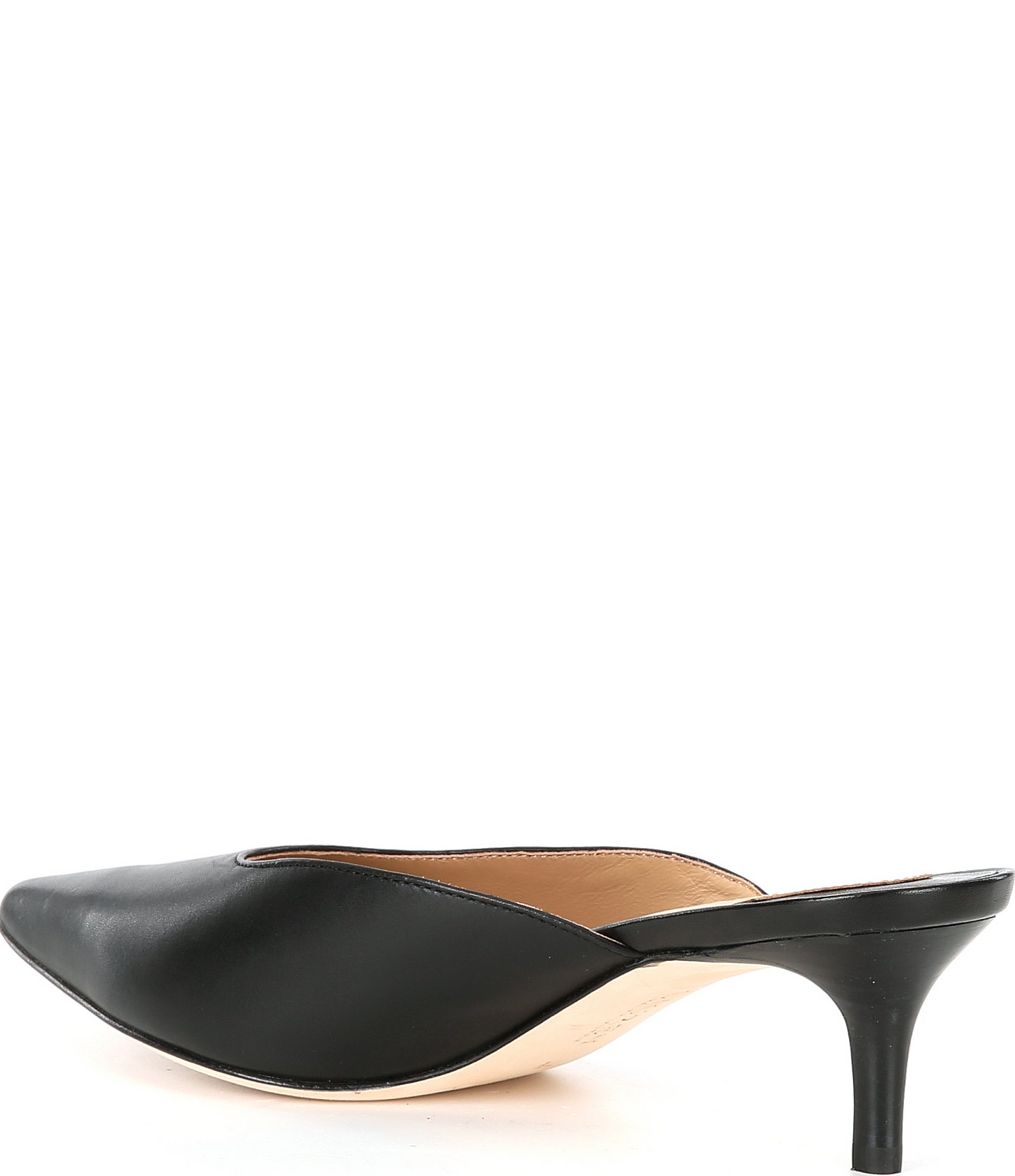 Lauren Ralph Lauren Adrienne Burnished Leather Mules