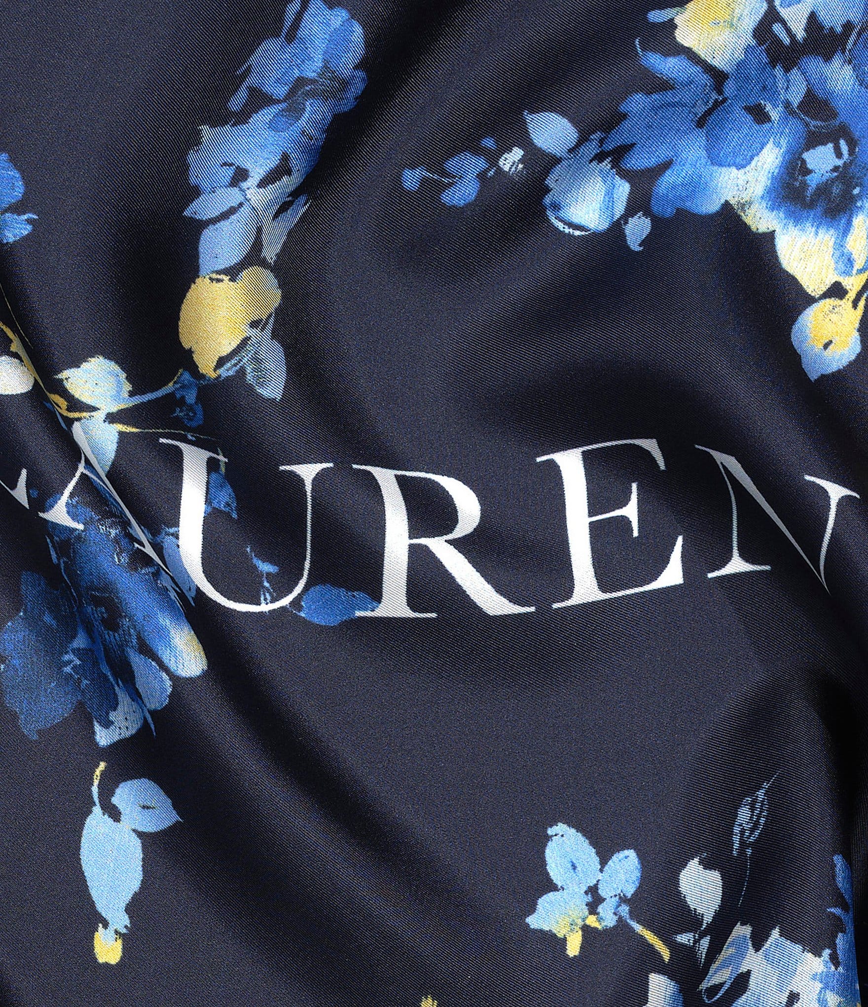 Lauren Ralph Lauren Bias Cut Floral Oblong Scarf