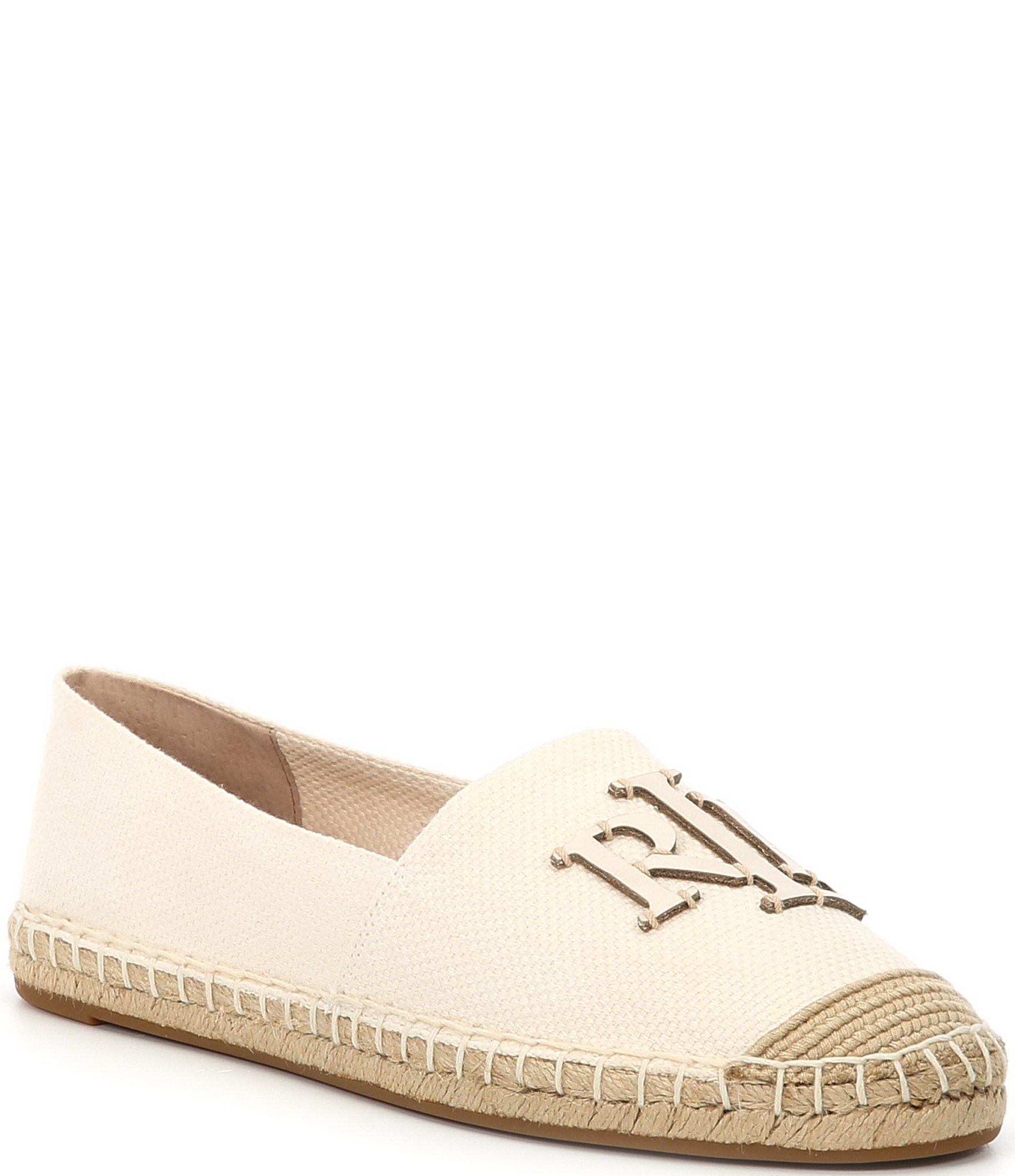 Lauren Ralph Lauren Cameryn Canvas Espadrille Flats | Dillard's