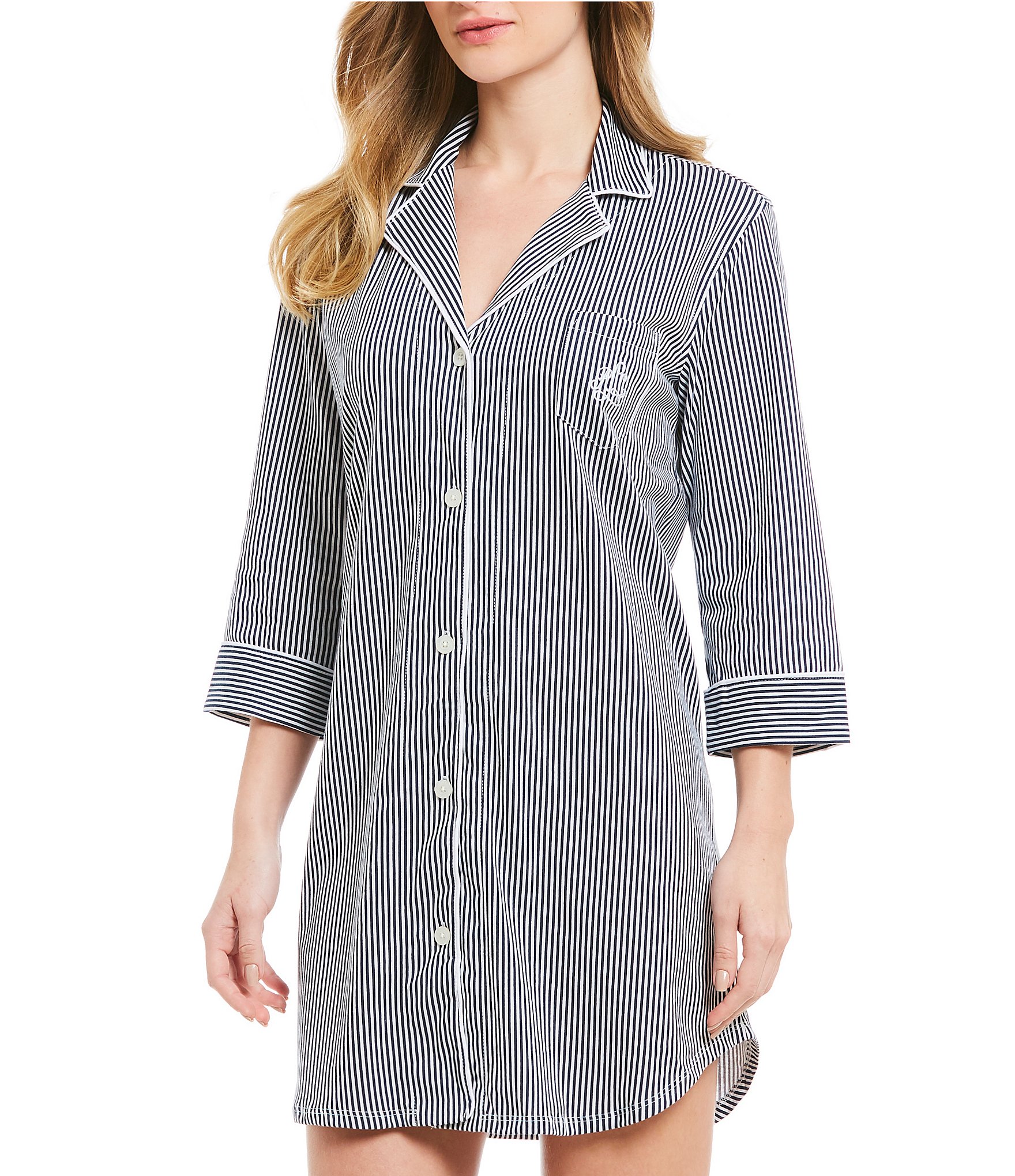 KE - Button Down Sleep Shirt - Long Sleeve