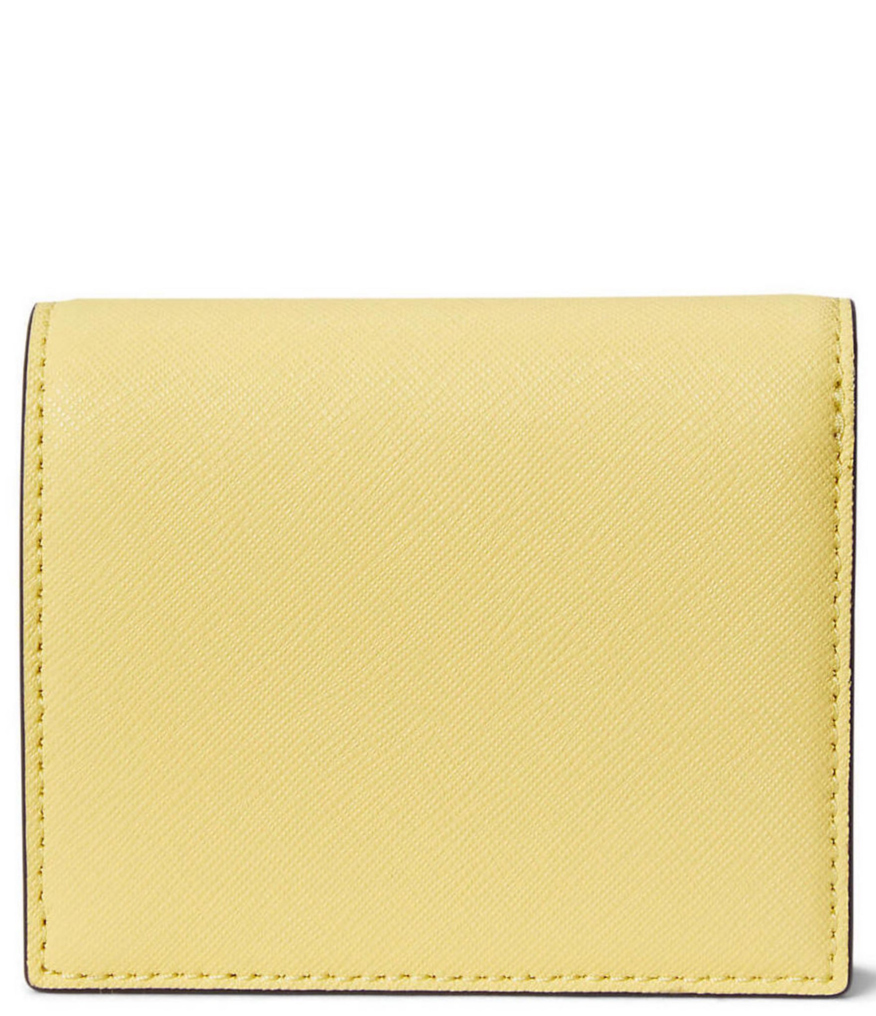 Lauren Ralph Lauren Crosshatch Leather Compact Wallet