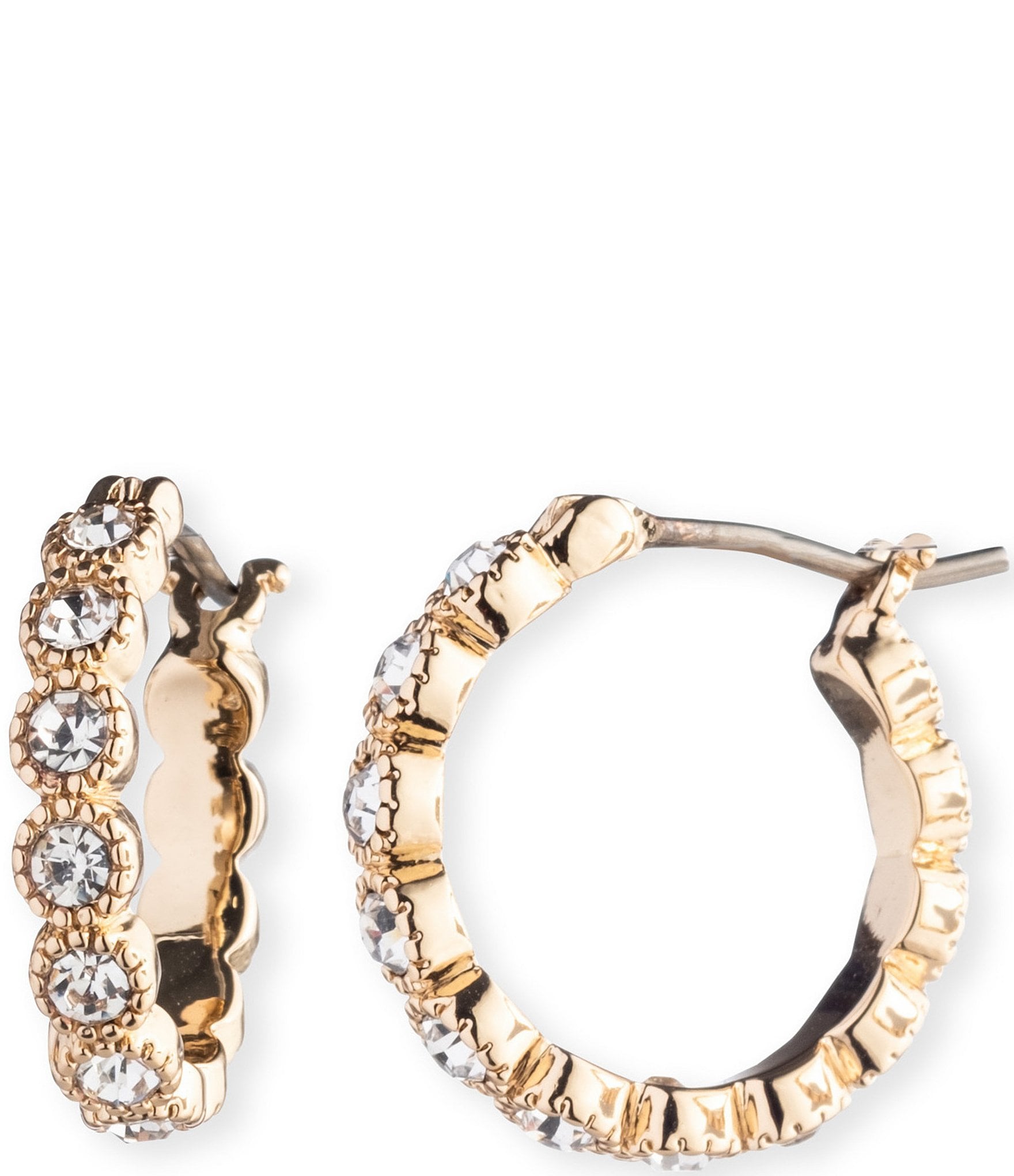 Lauren Ralph Lauren ★【フープピアス】Crystal Earrings 30 Lauren Ralph Lauren Crystal 15mm Tennis Hoop Earrings
