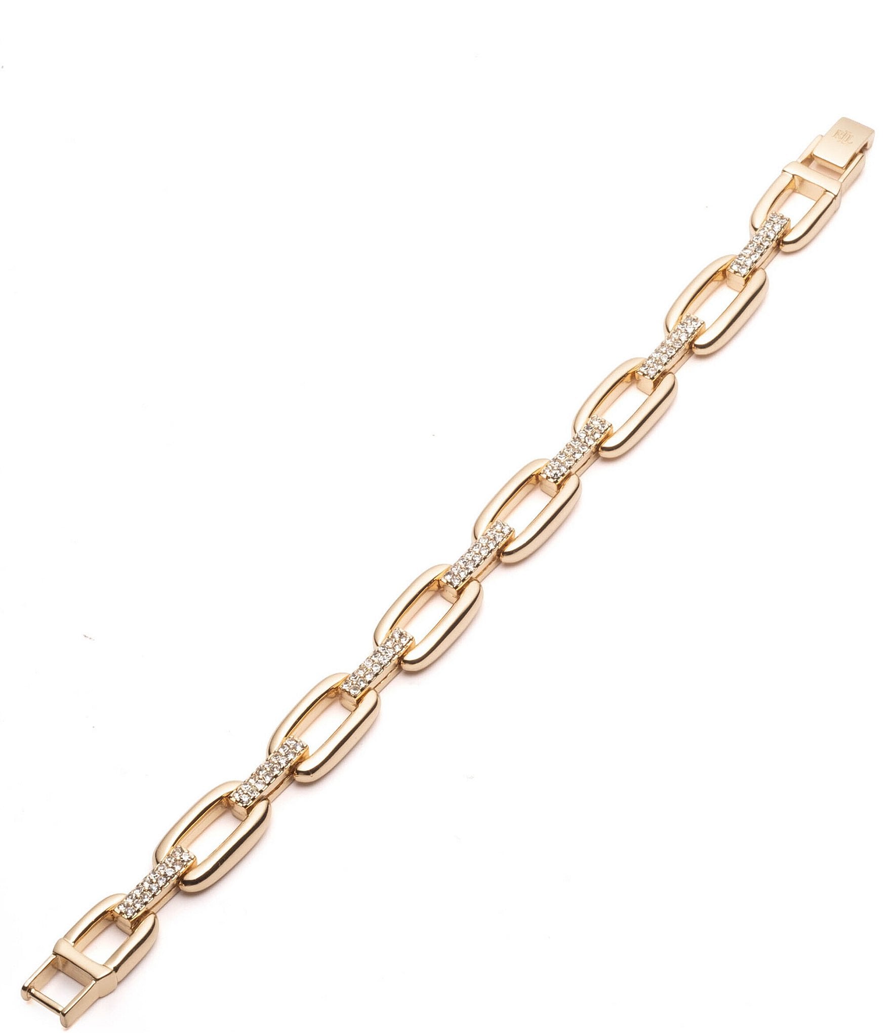 Lauren Ralph Lauren Crystal Link Flex Line Bracelet