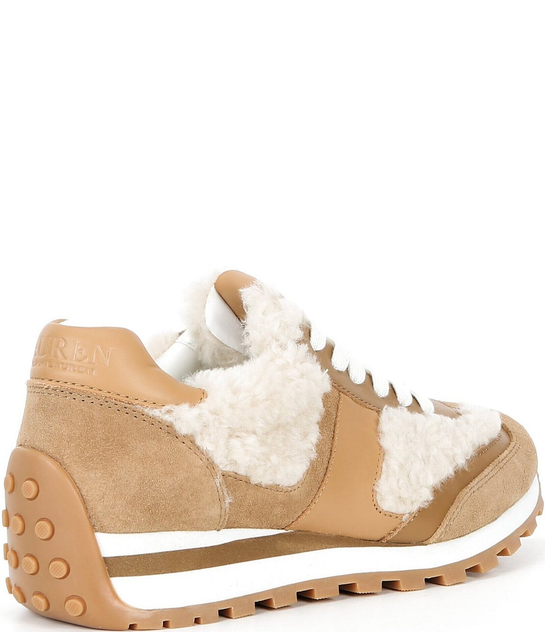 Lauren Ralph Lauren Dani Suede Shearling Sneakers