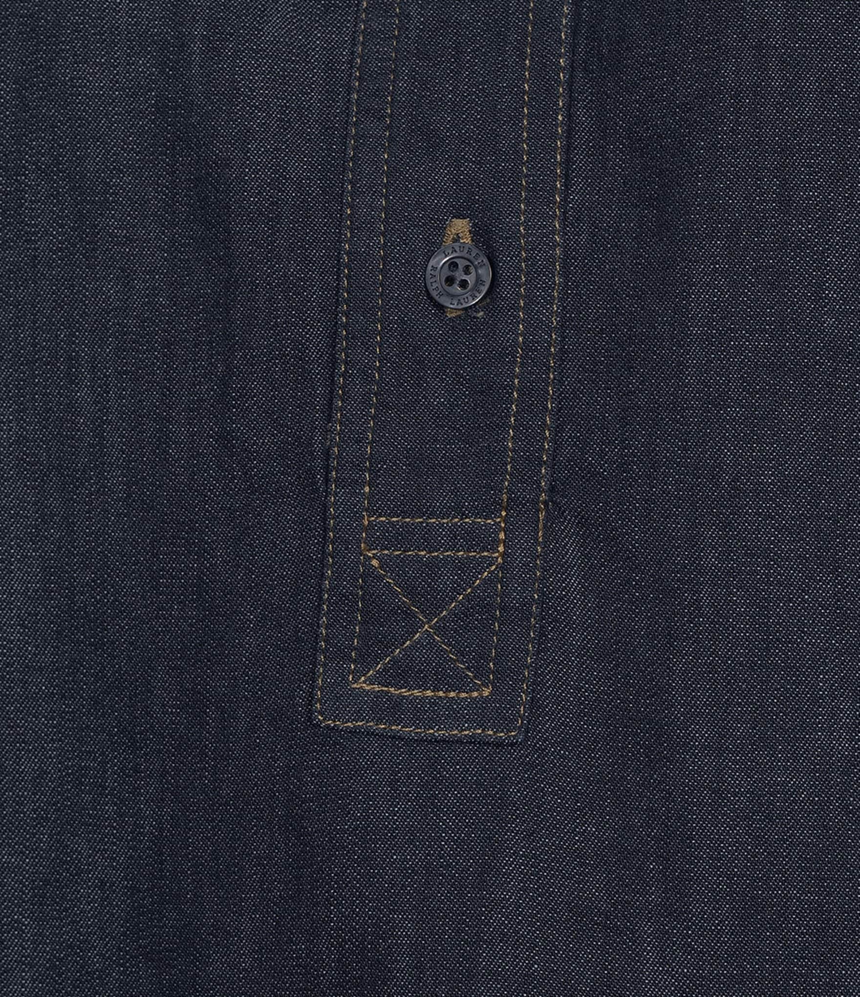 Lauren Ralph Lauren Denim Spread Collar Long Sleeve Shirt Dress