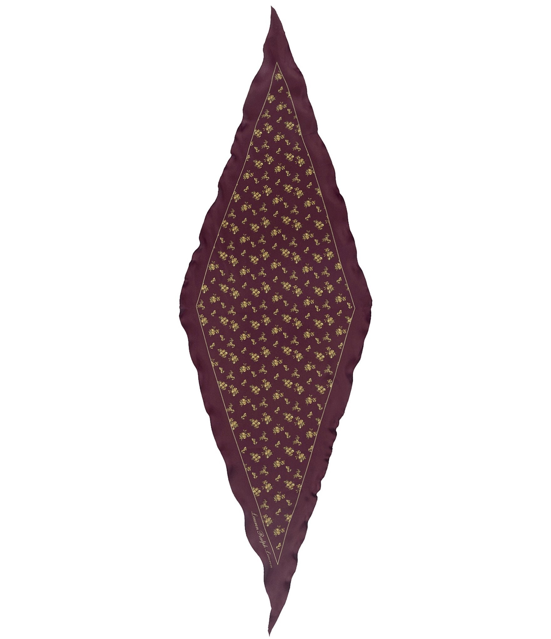 Lauren Ralph Lauren Floral Small Diamond Scarf