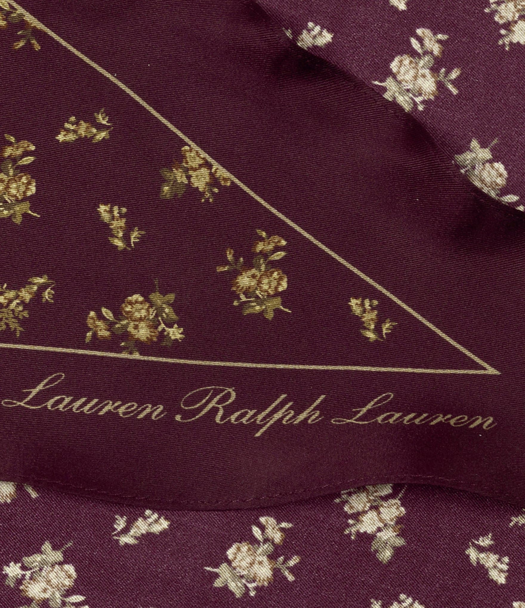Lauren Ralph Lauren Floral Small Diamond Scarf