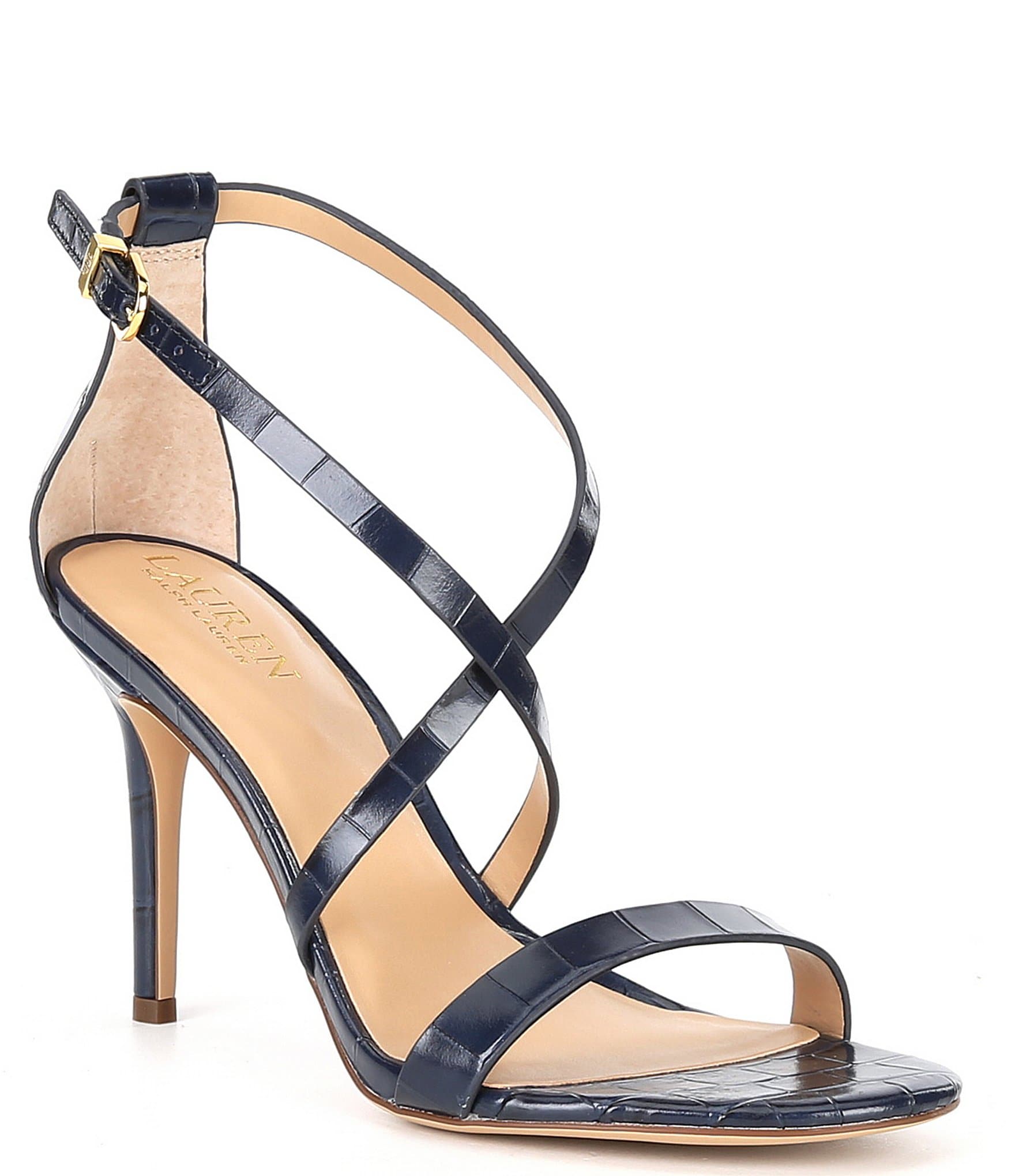 Lauren Ralph Lauren Gabrielle Leather Dress Sandals | Dillard's