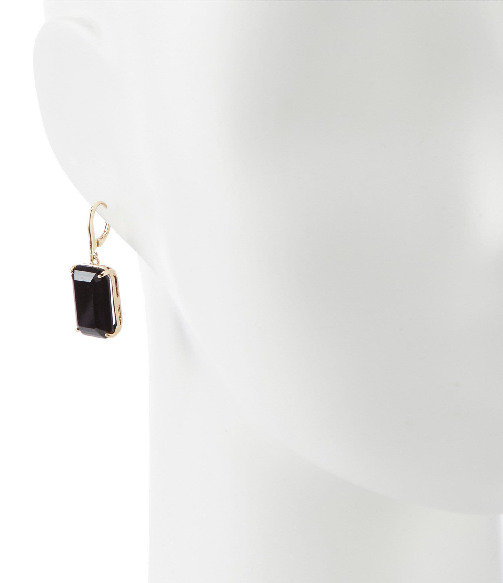 Lauren Ralph Lauren Gold Jet Drop Earrings