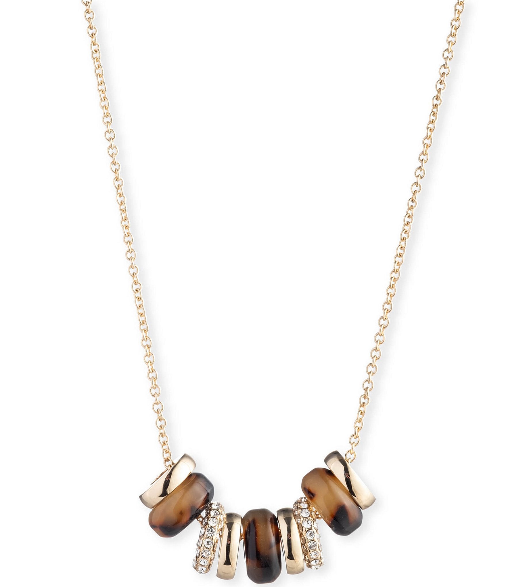 ネックレス・ペンダント RALPH LAUREN Gold Tone Collar Necklace Lauren Ralph Lauren Gold-Tone Metal Bead 20