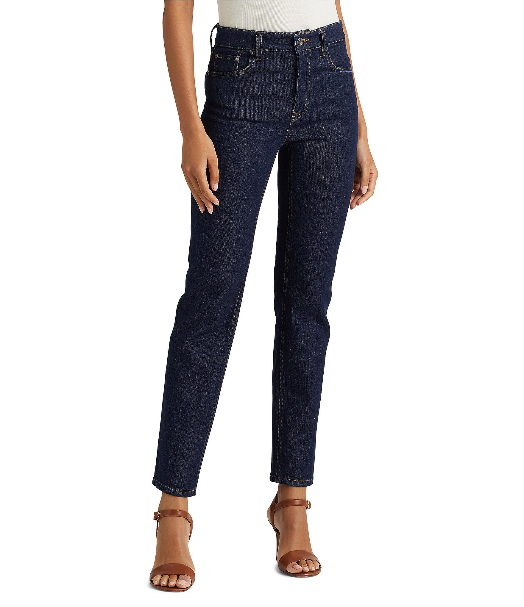 Lauren Ralph Lauren High Rise Boot Jeans | Dillard's