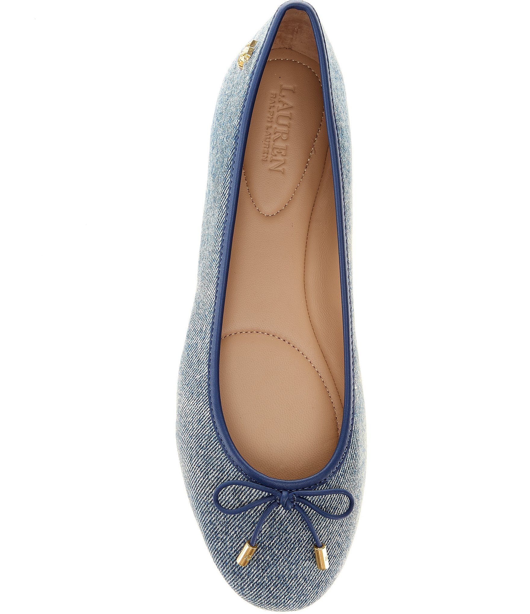 Lauren Ralph Lauren Jayna Washed Denim Ballet Flats