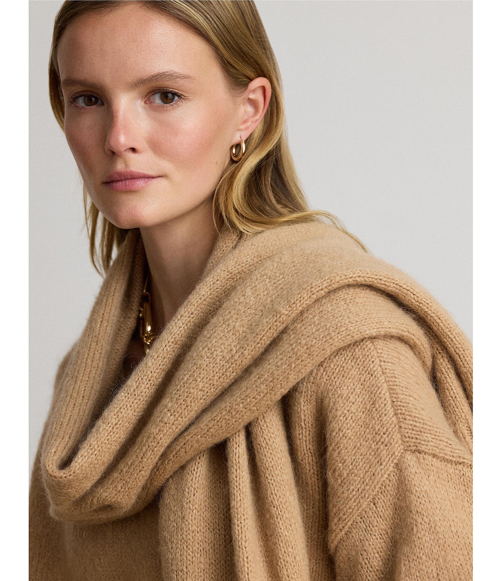 Lauren Ralph Lauren Knit V-Neck Long Sleeve Sweater