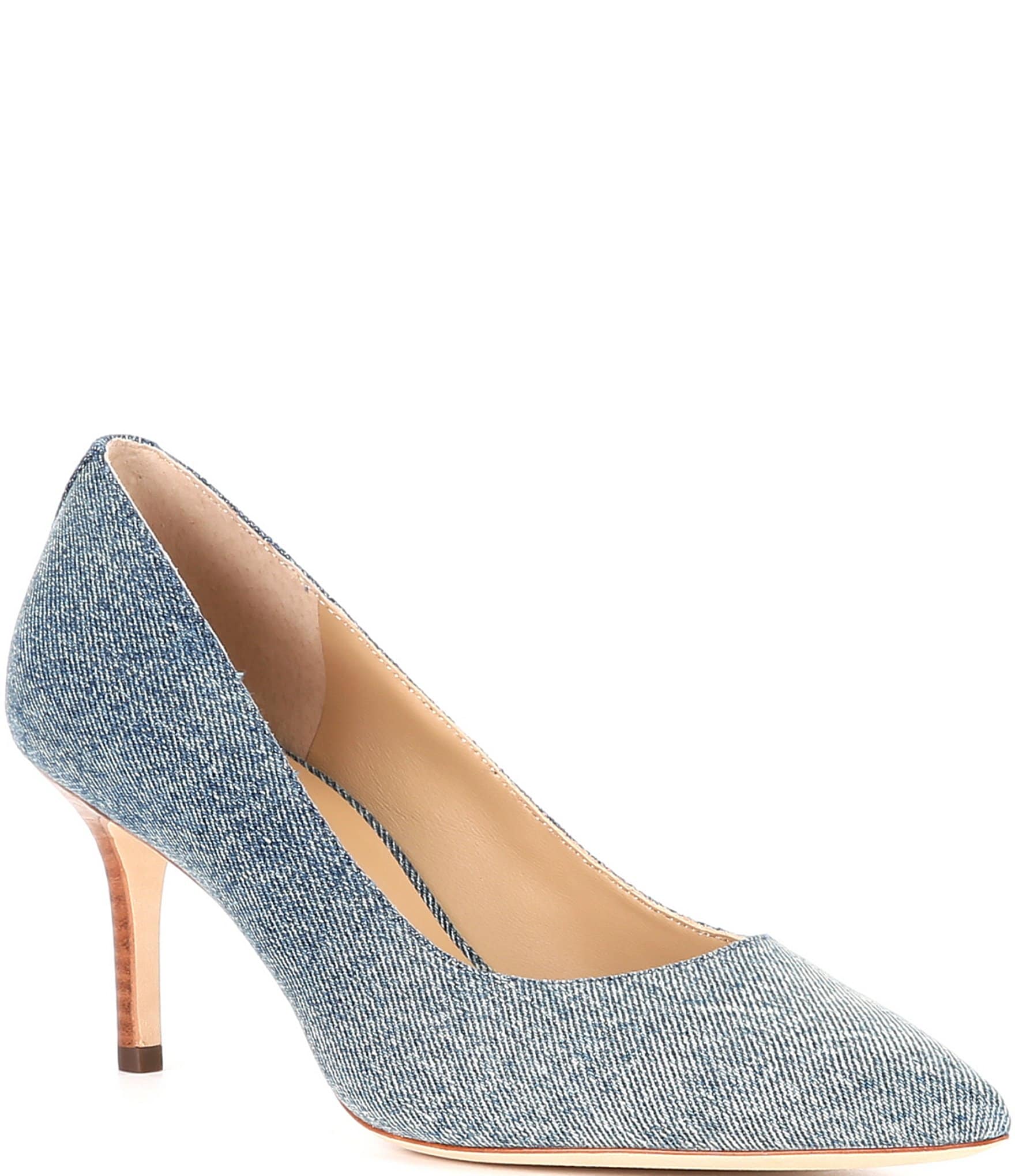 Lauren Ralph Lauren Lanette Washed Denim Dress Pumps | Dillard's