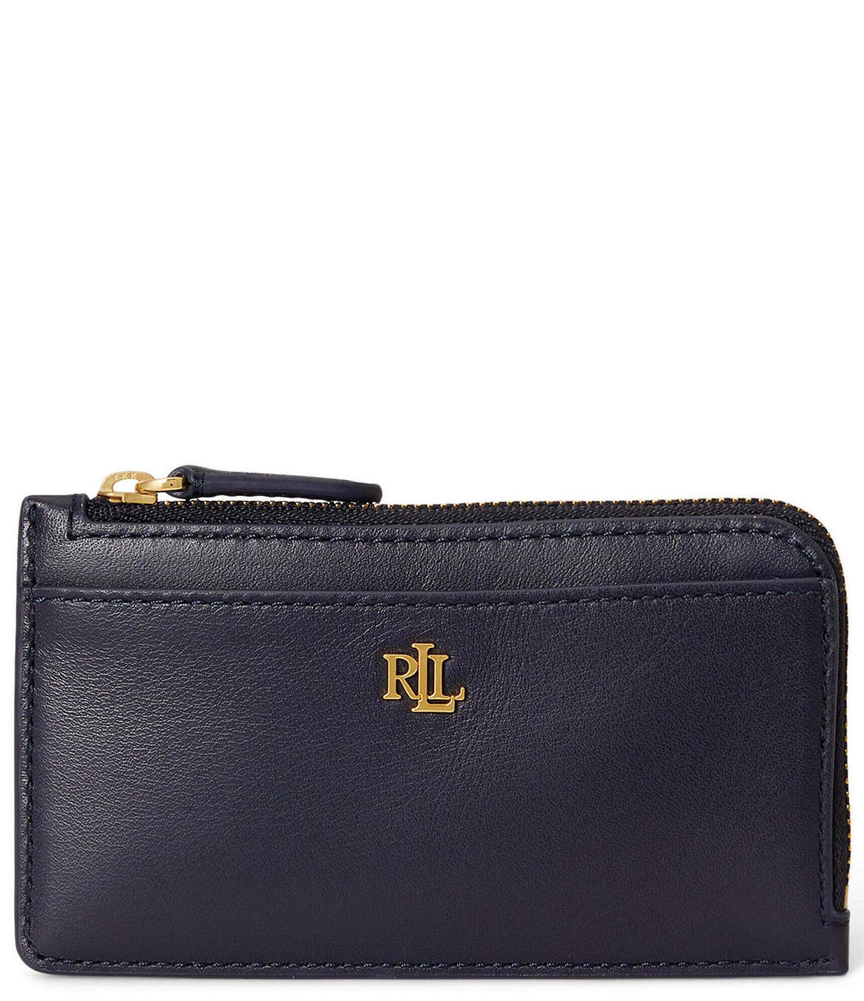 Lauren Ralph Lauren Leather L-Zip Card Case
