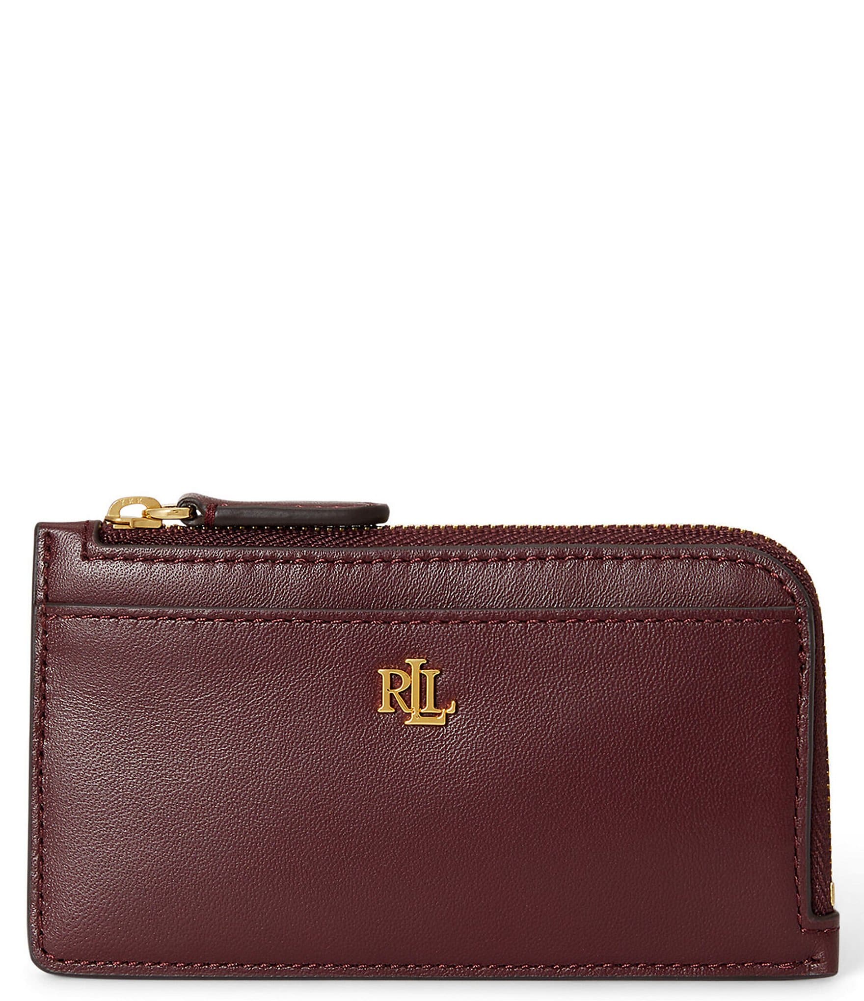 Lauren Ralph Lauren Leather L-Zip Card Case