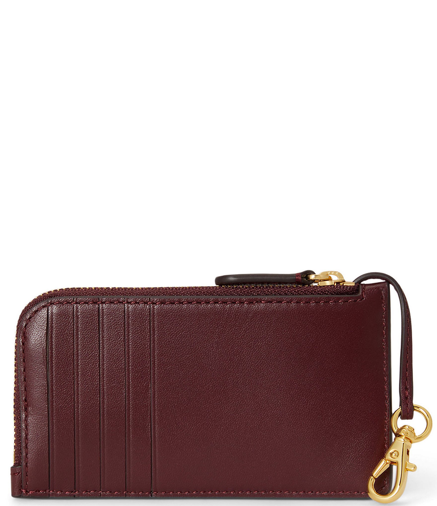 Lauren Ralph Lauren Leather L-Zip Card Case