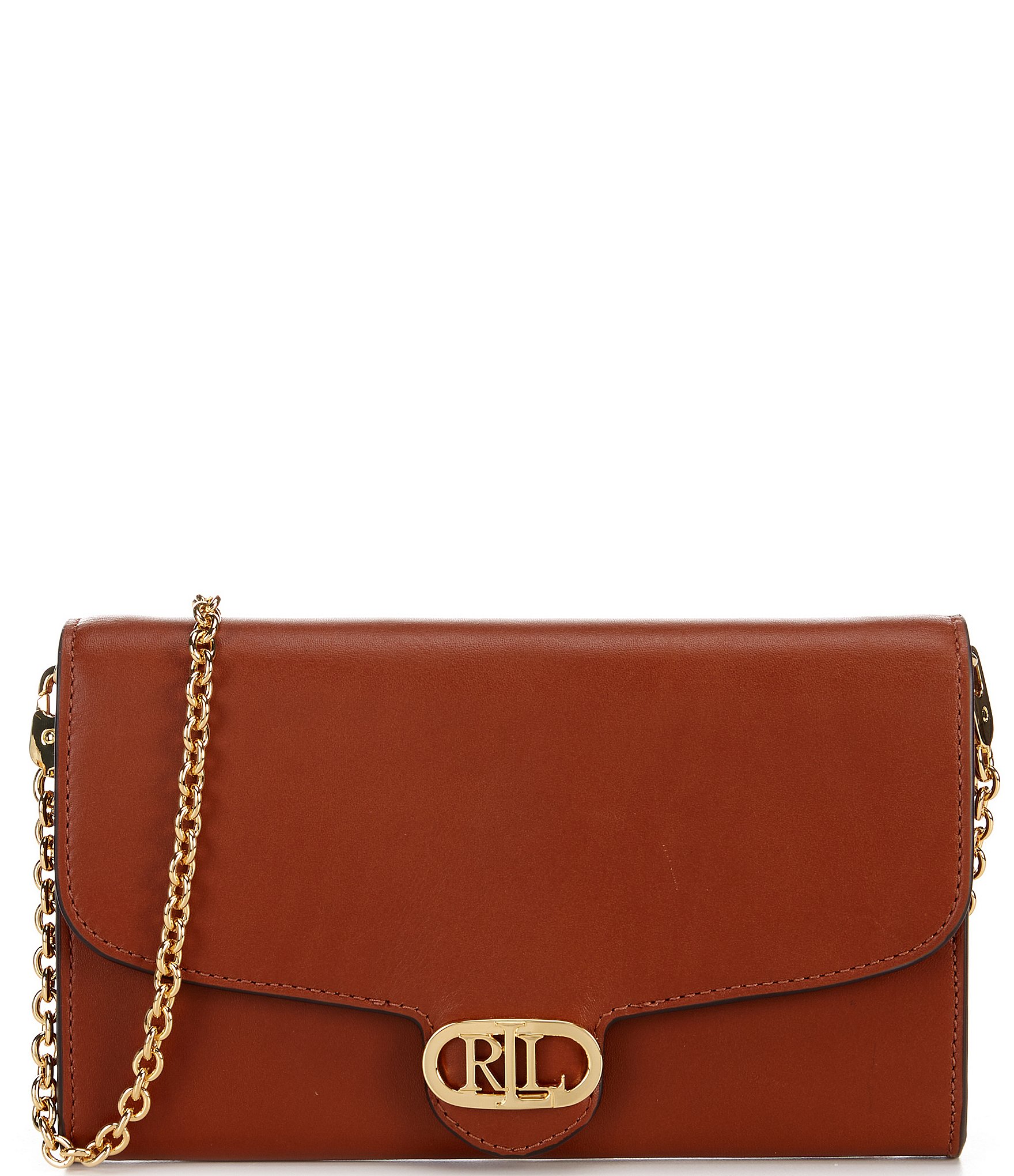 Lauren Ralph Lauren Leather Adair Wallet Crossbody Bag | Dillard's