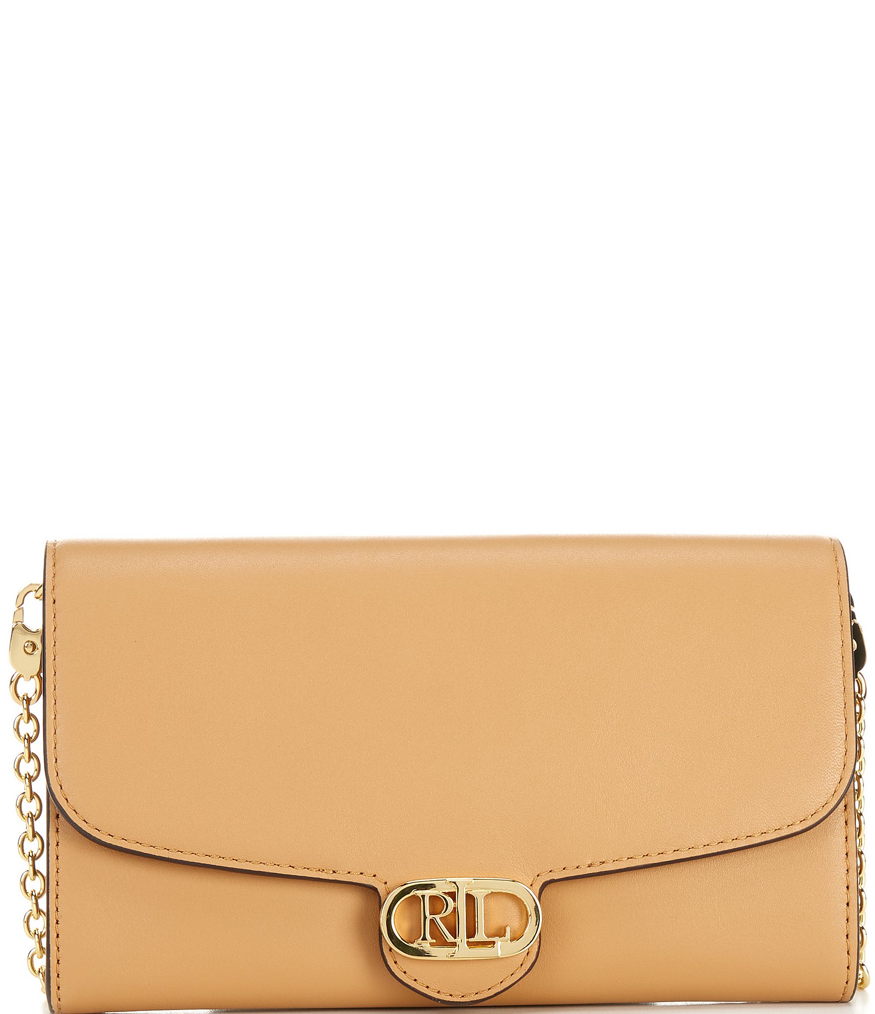 Lauren Ralph Lauren Adair Leather Wallet Crossbody Bag