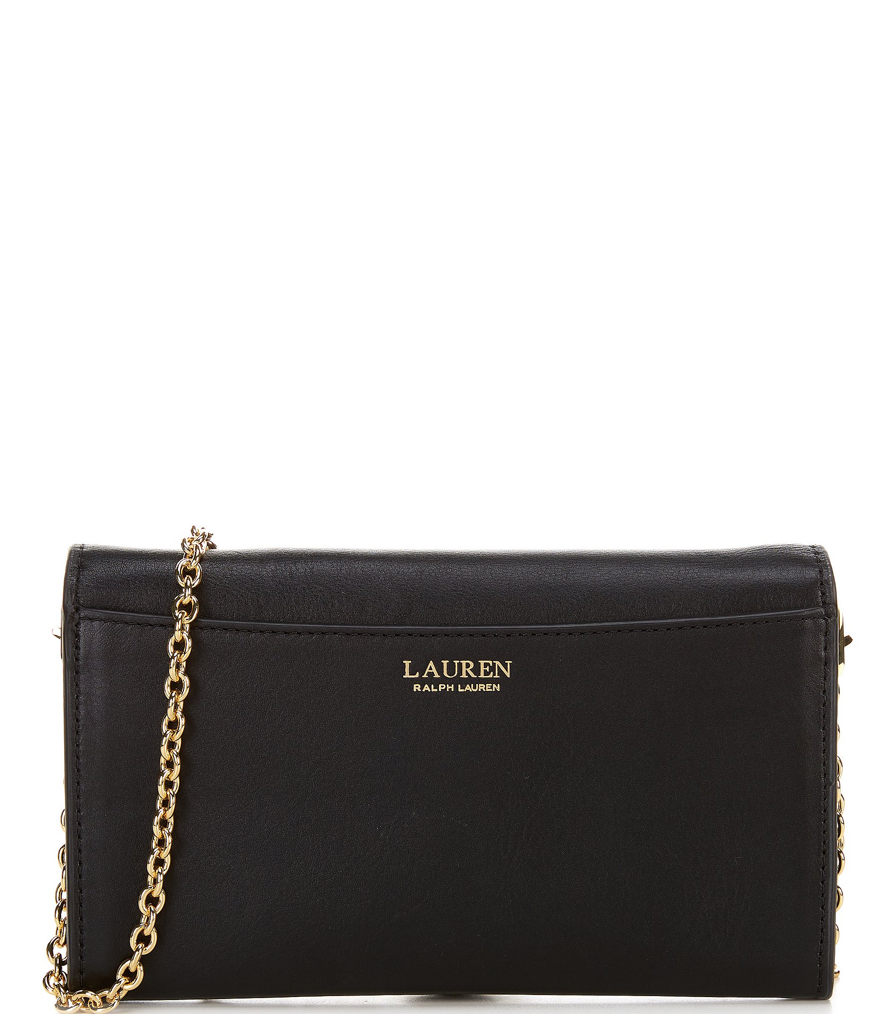 Lauren Ralph Lauren Adair Leather Wallet Crossbody Bag