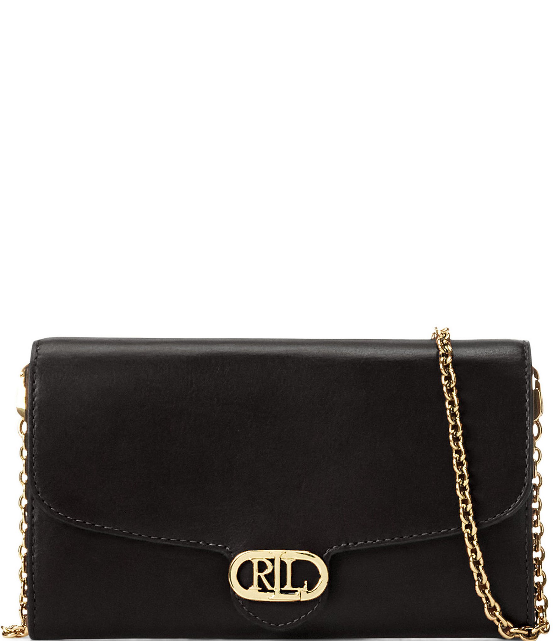 Lauren Ralph Lauren Adair Leather Wallet Crossbody Bag