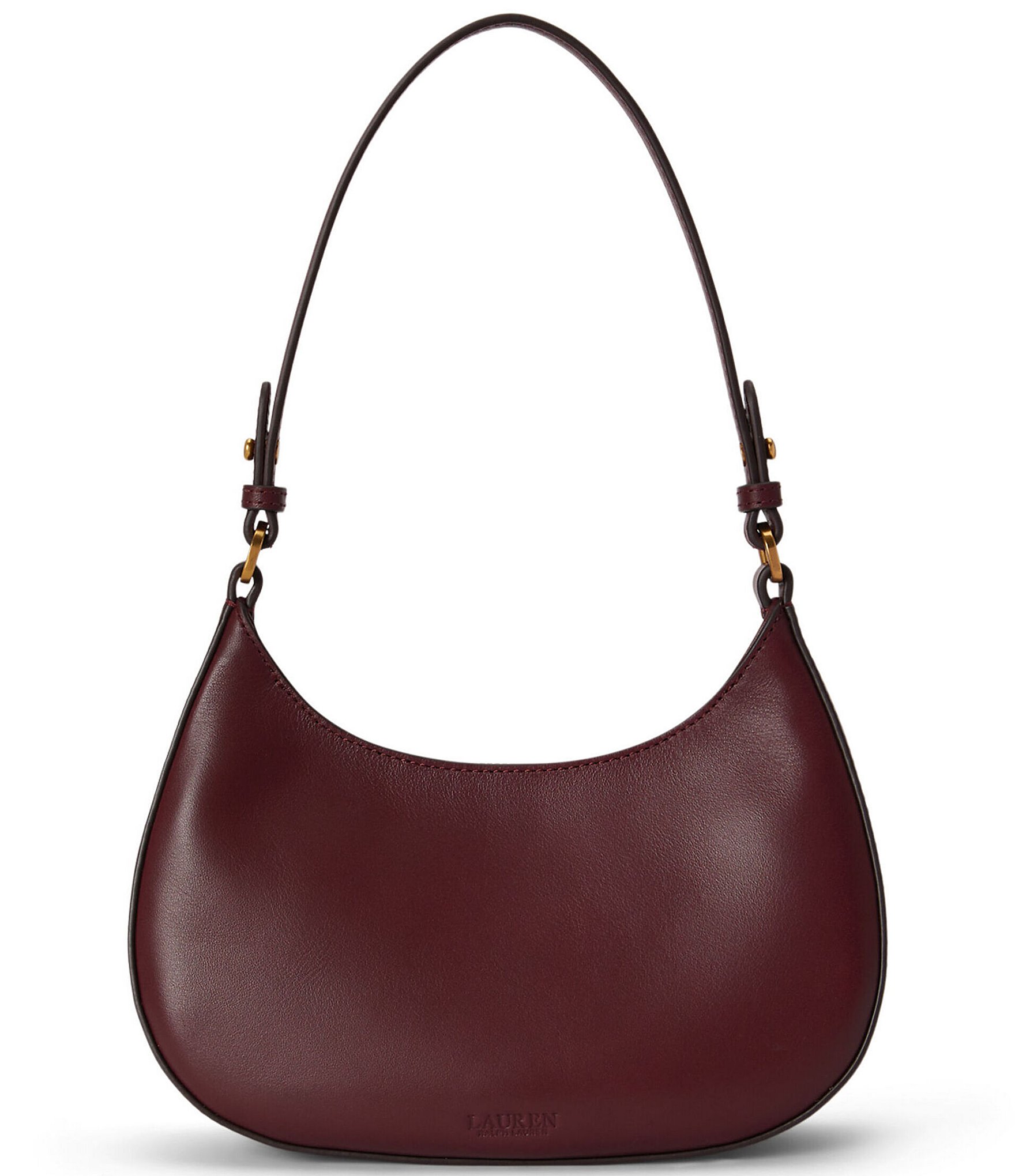 Lauren Ralph Lauren Marcy Leather Medium Zip Chain Shoulder Bag