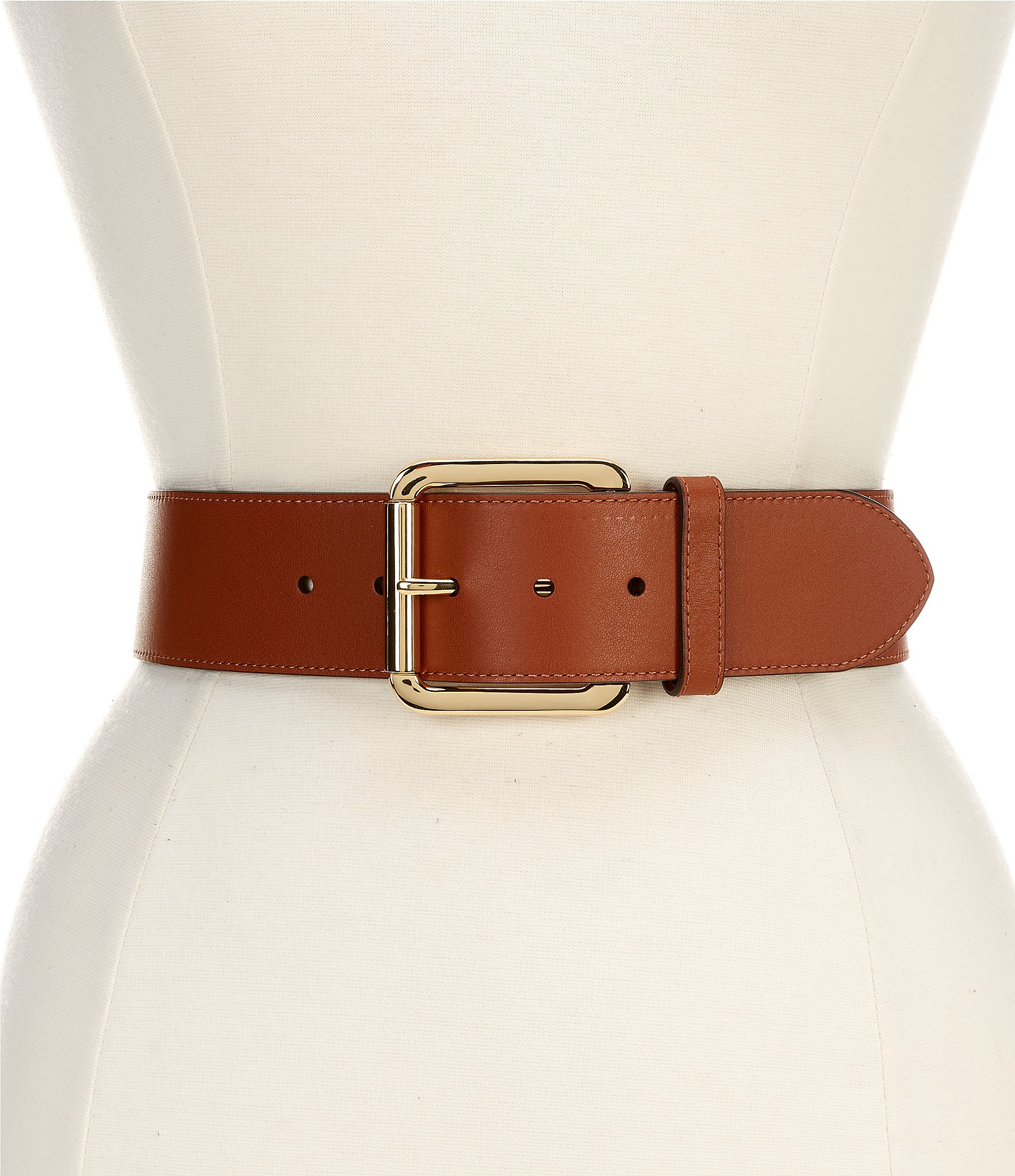 Lauren Ralph Lauren Leather Wide Belt | Dillard's