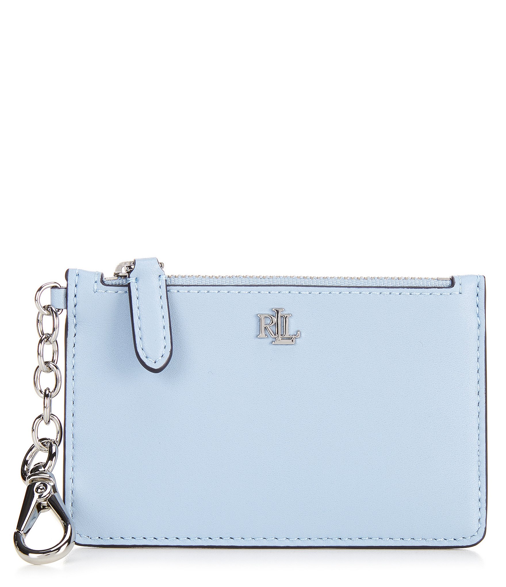 Lauren Ralph Lauren Leather Zip Card Case