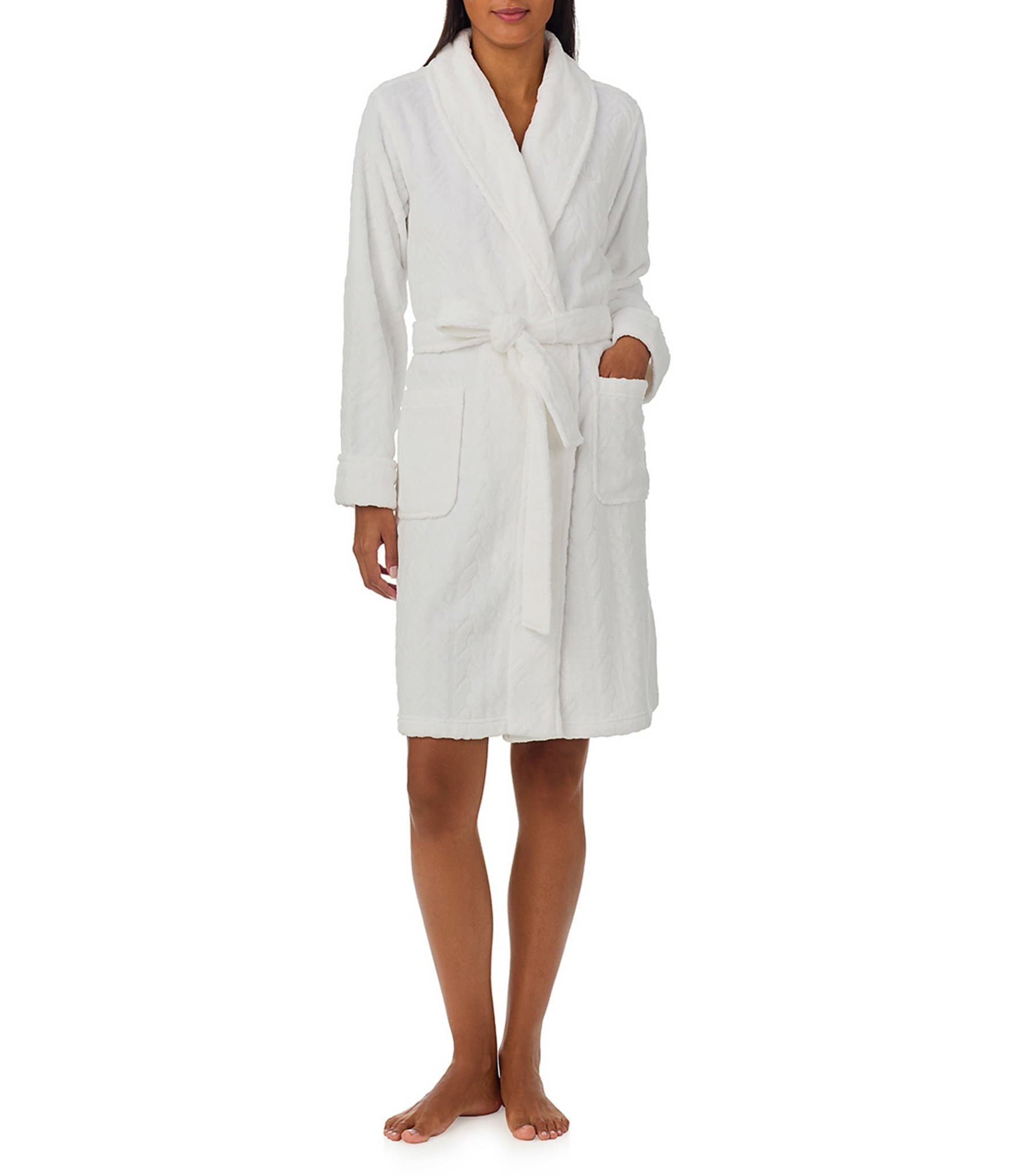 Lauren Ralph Lauren Long Sleeve Shawl Collar Robe