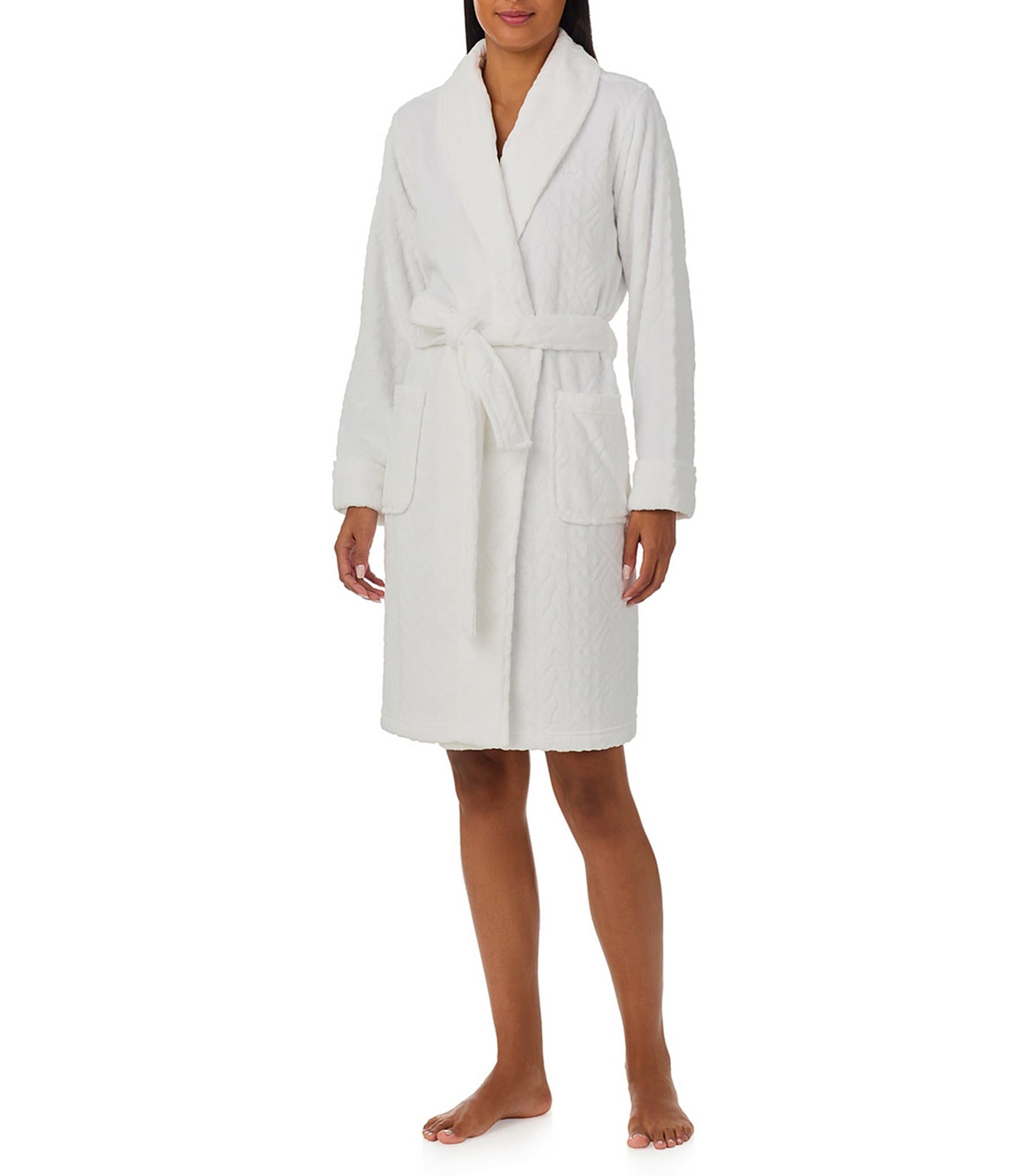 Lauren Ralph Lauren Long Sleeve Shawl Collar Robe