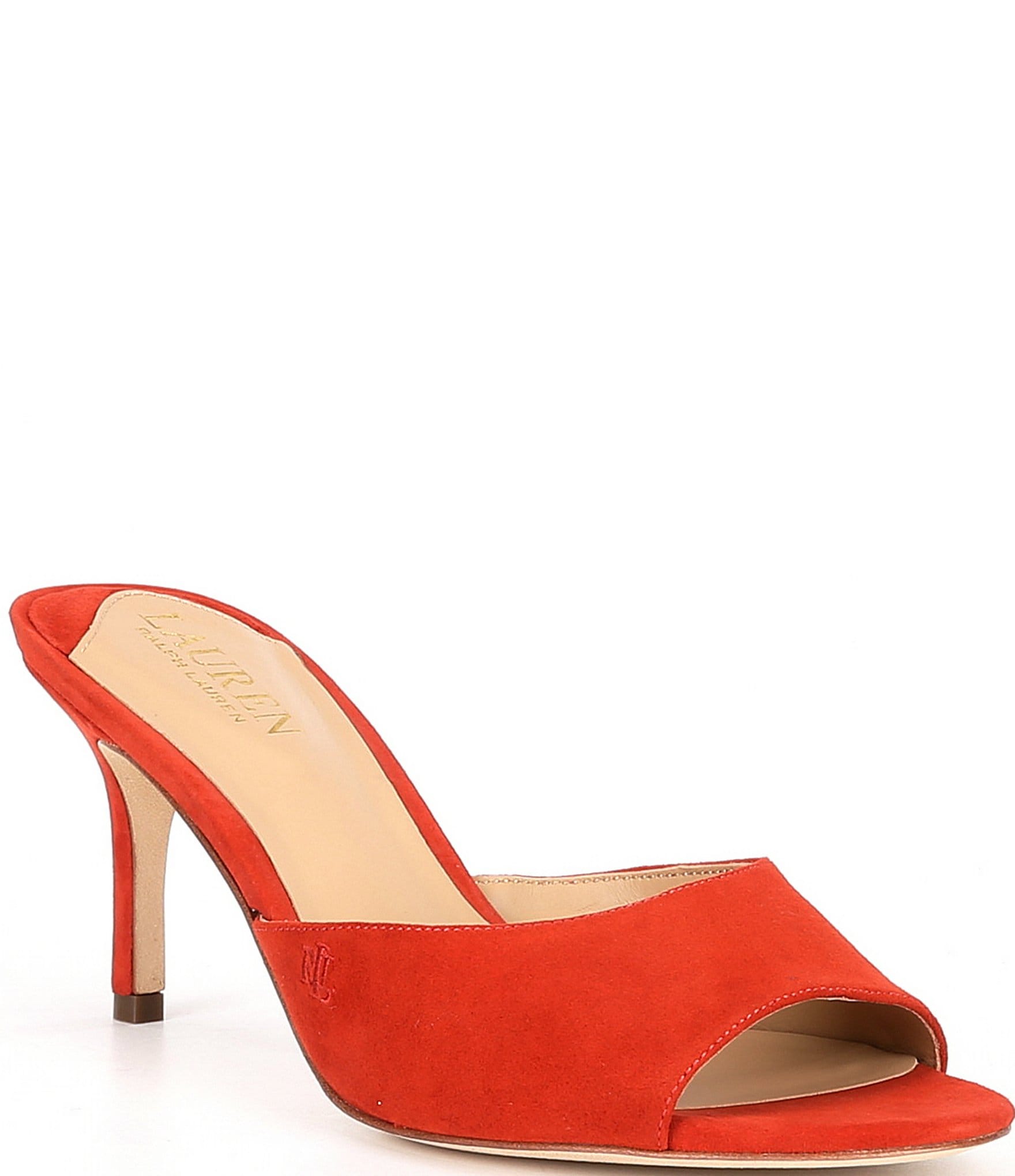 Lauren Ralph Lauren Lyanna Suede Slide Dress Sandals | Dillard's