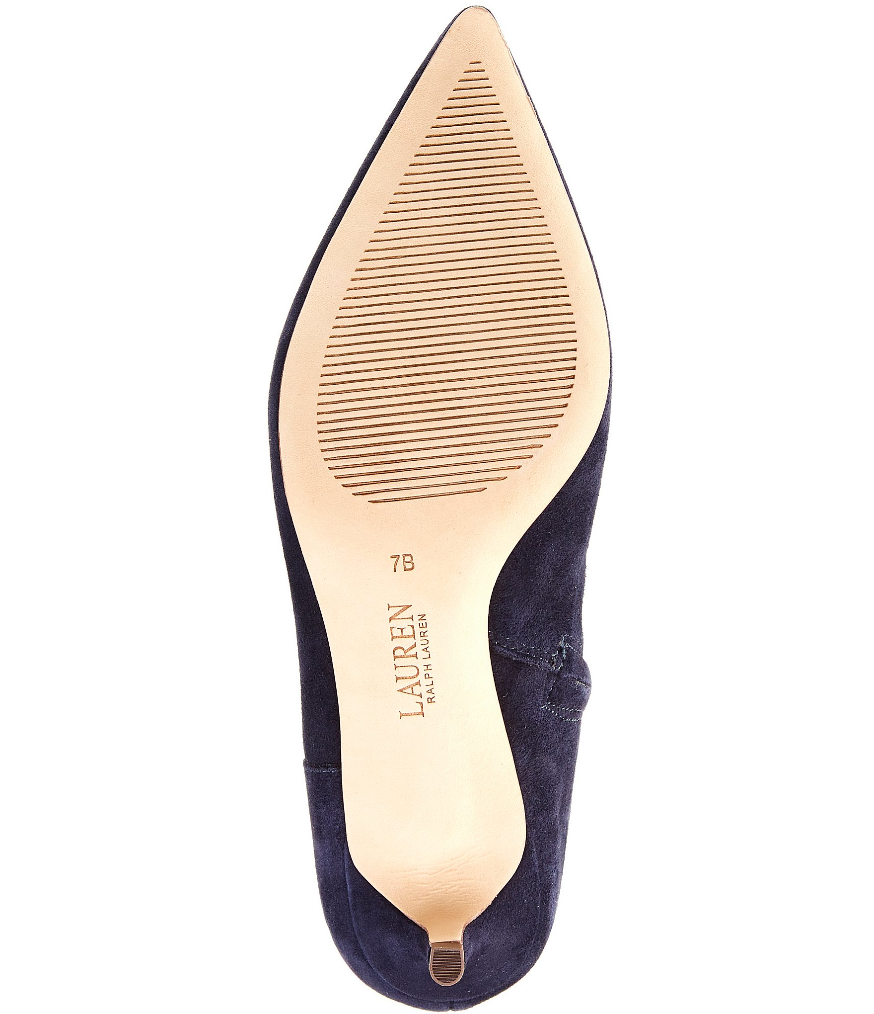 Lauren Ralph Lauren McKay Suede Kitten Heel Tall Boots