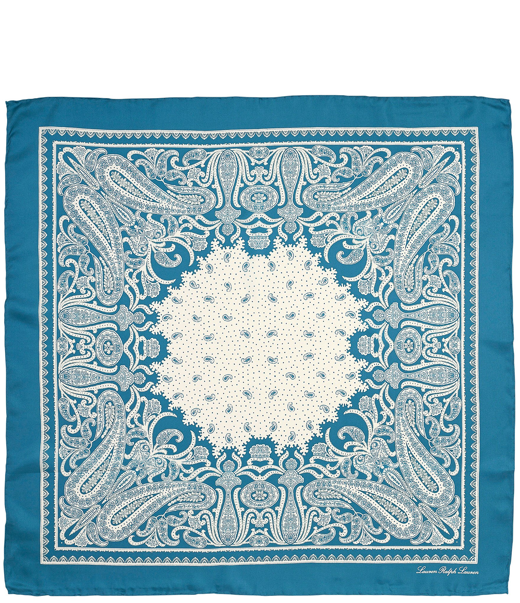 Lauren Ralph Lauren Paisley Bandana Silk Square Scarf