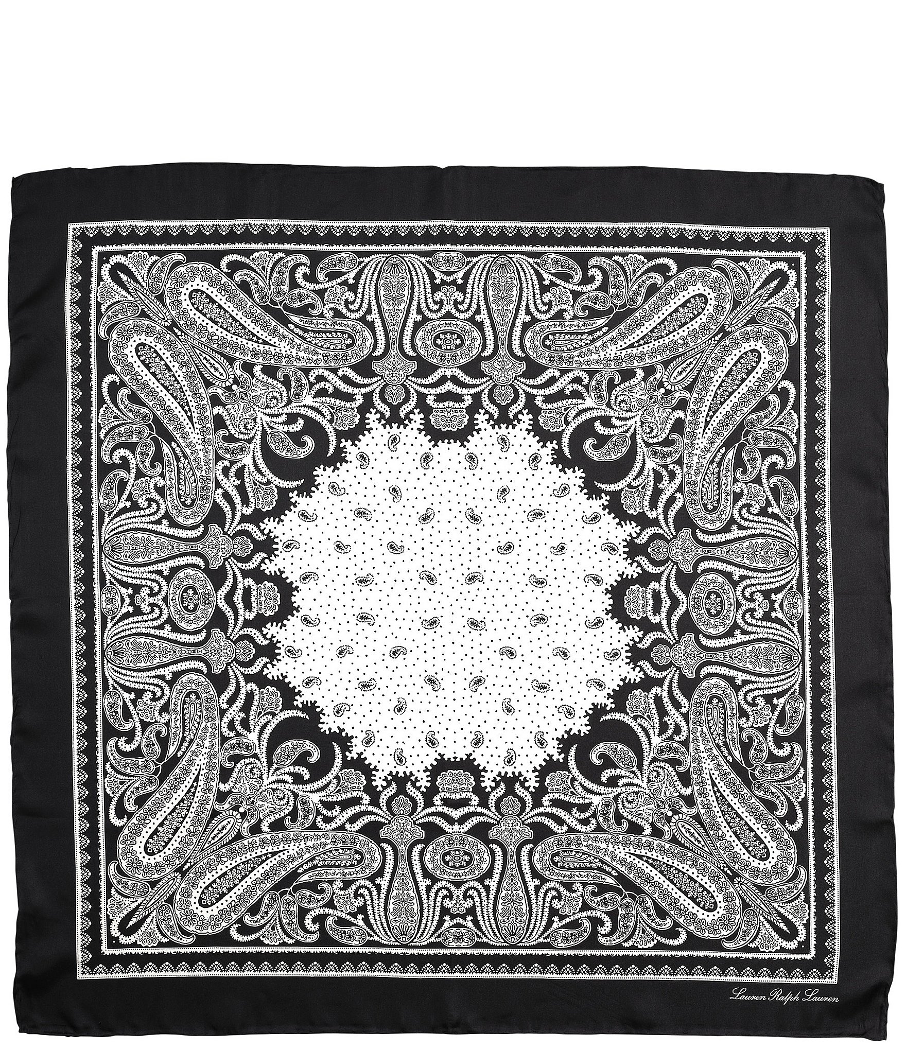 Lauren Ralph Lauren Paisley Bandana Silk Square Scarf