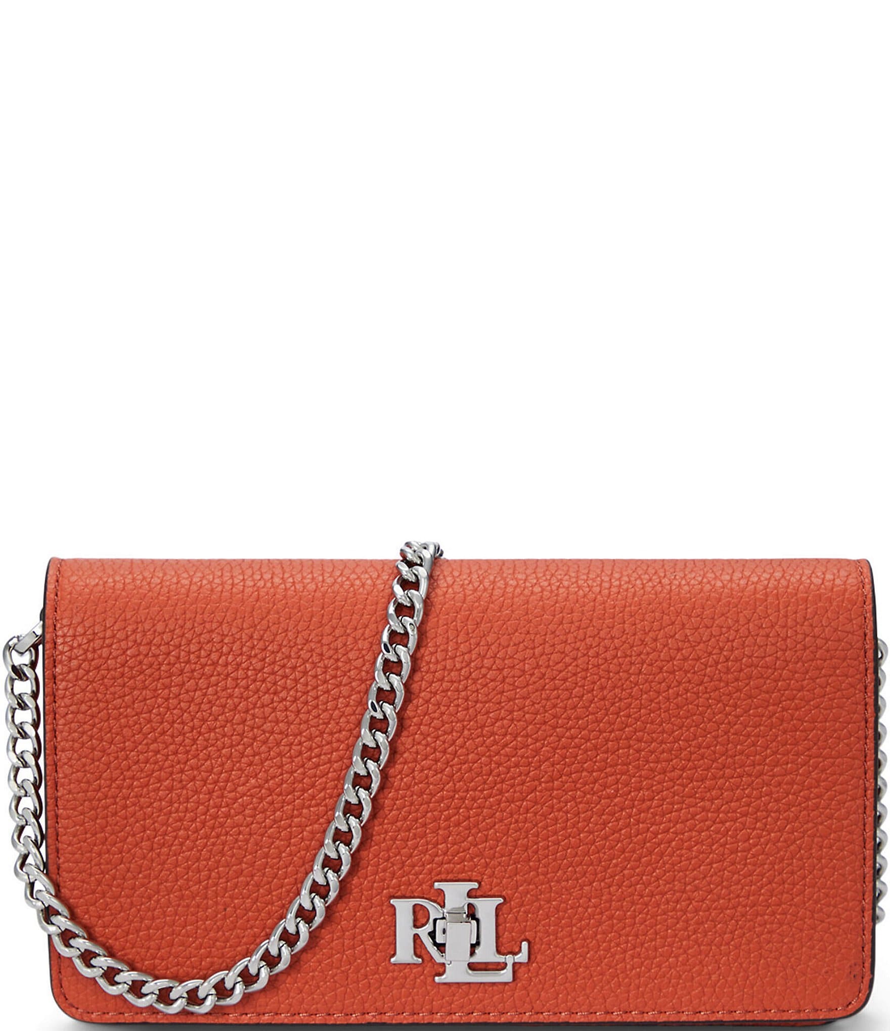 Lauren Ralph Lauren Pebbled Turn-Lock Tech Case Crossbody Bag