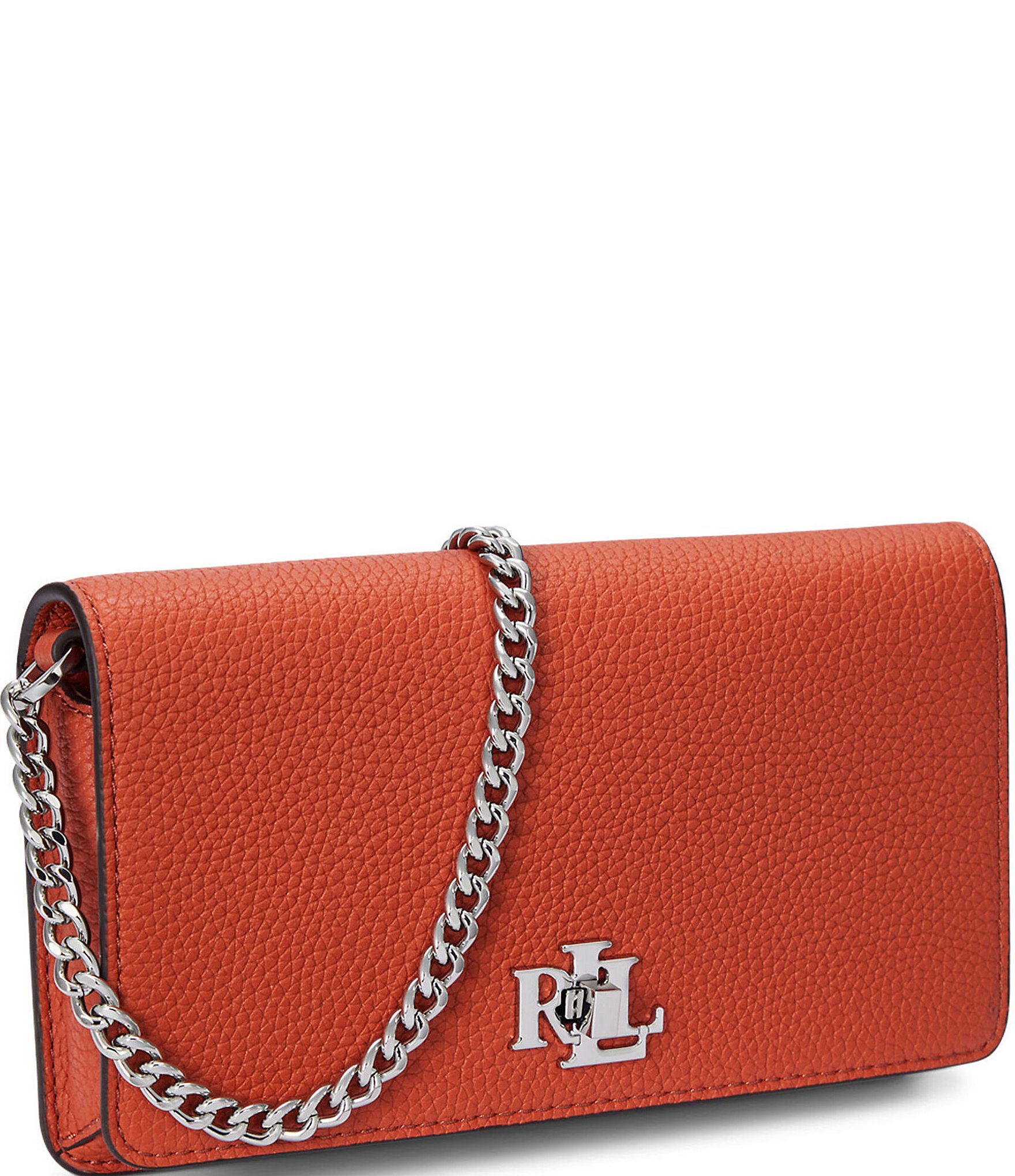 Lauren Ralph Lauren Pebbled Turn-Lock Tech Case Crossbody Bag