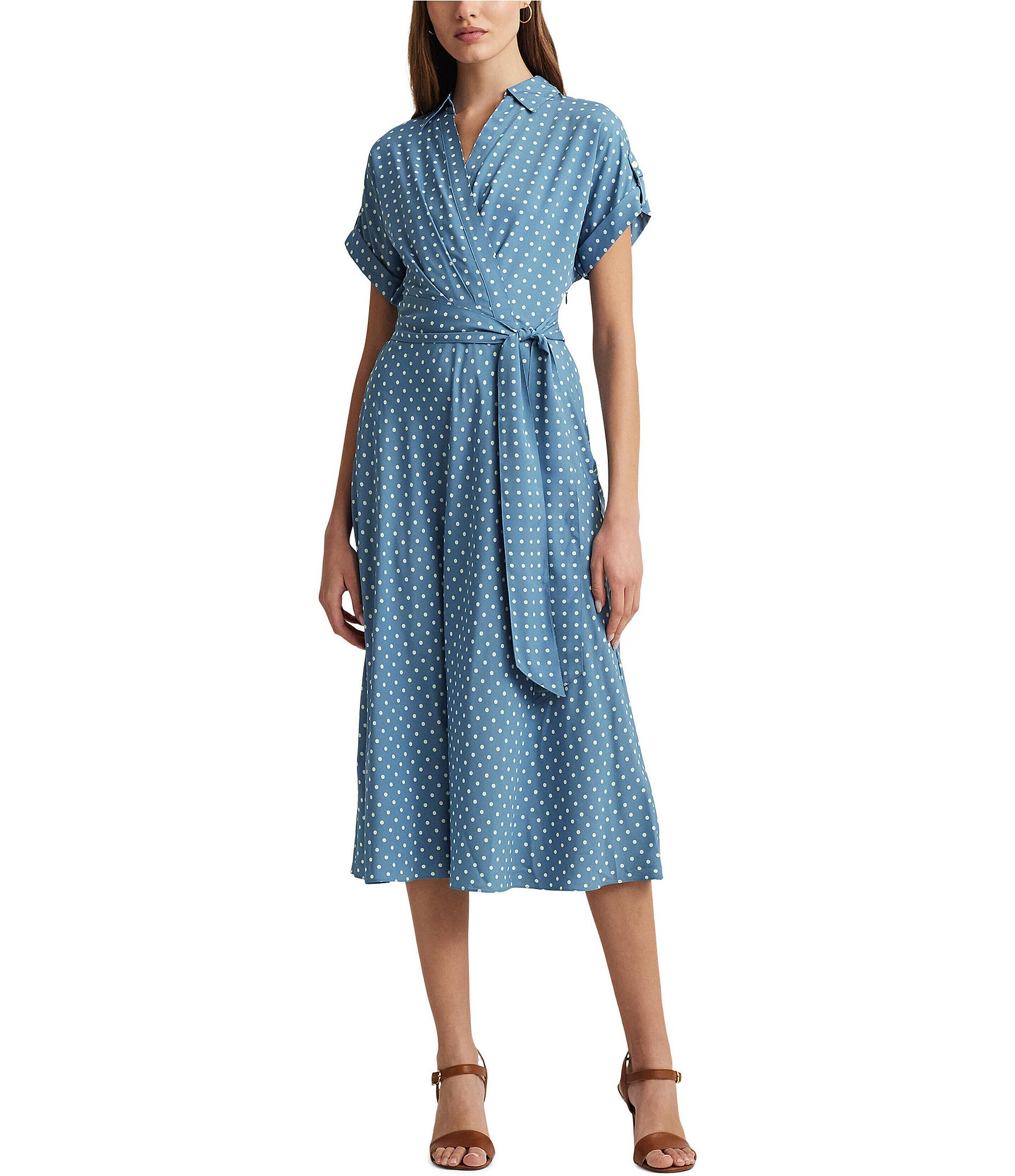 Ralph lauren polka dot dress best sale