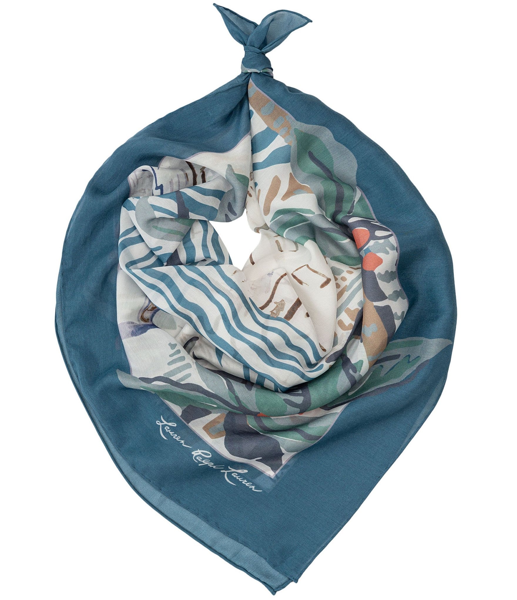 Lauren Ralph Lauren Scenic Conversational Square Scarf
