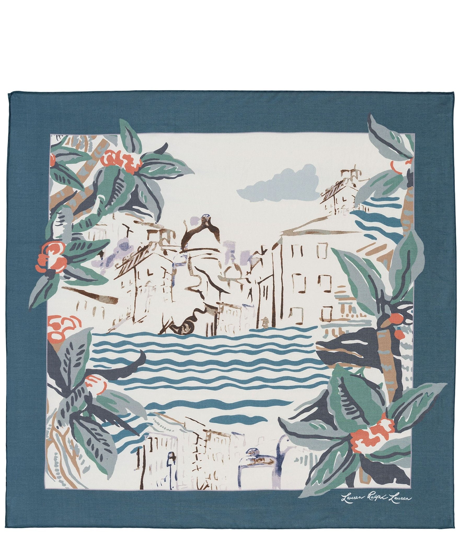 Lauren Ralph Lauren Scenic Conversational Square Scarf