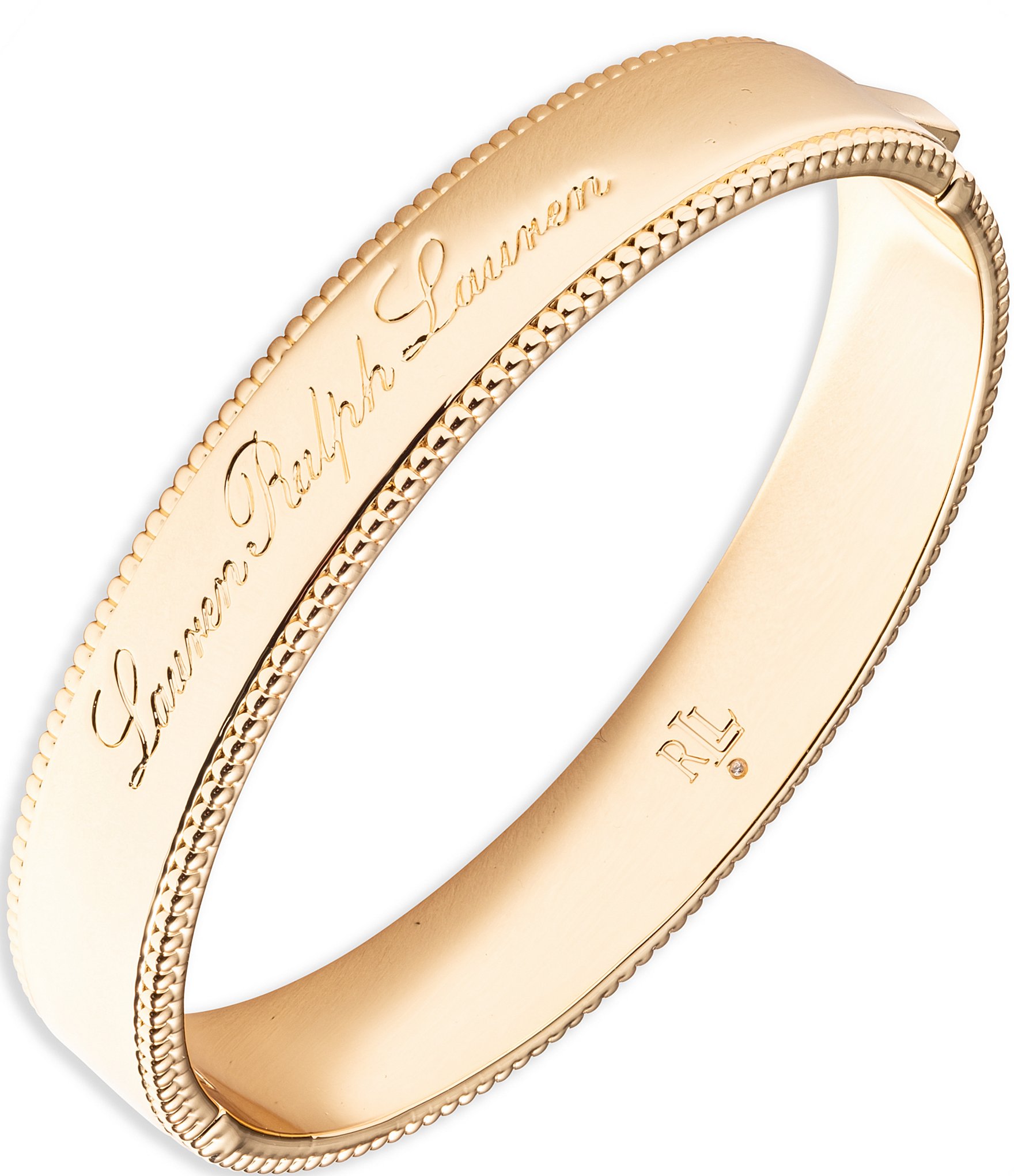 Lauren Ralph Lauren Script Logo Bangle Bracelet