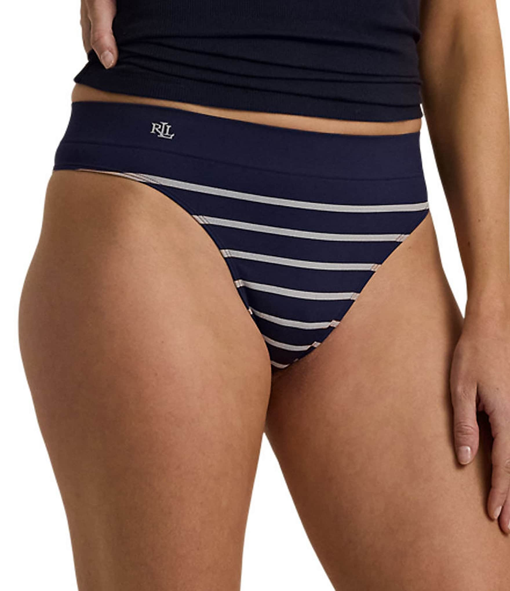 Lauren Ralph Lauren Seamless Striped Jersey Thong