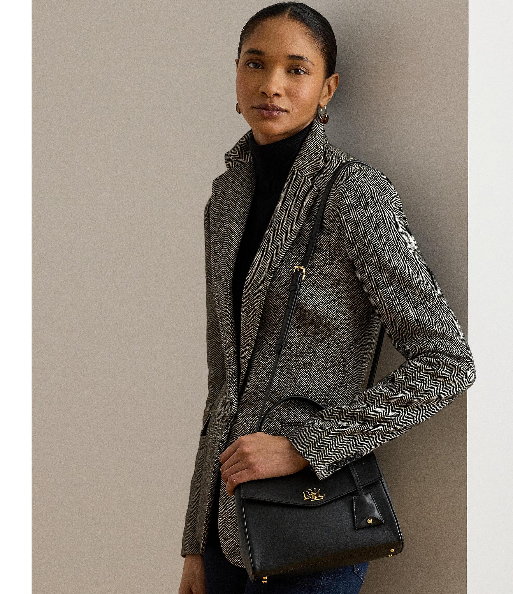 Lauren Ralph Lauren Small Farrah Solid Soft Satchel Bag