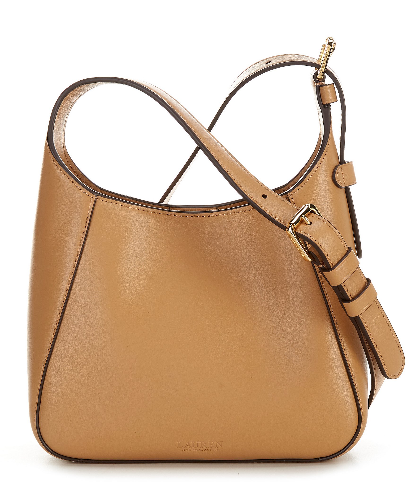 Lauren Ralph Lauren Small Tanner Leather Shoulder Bag