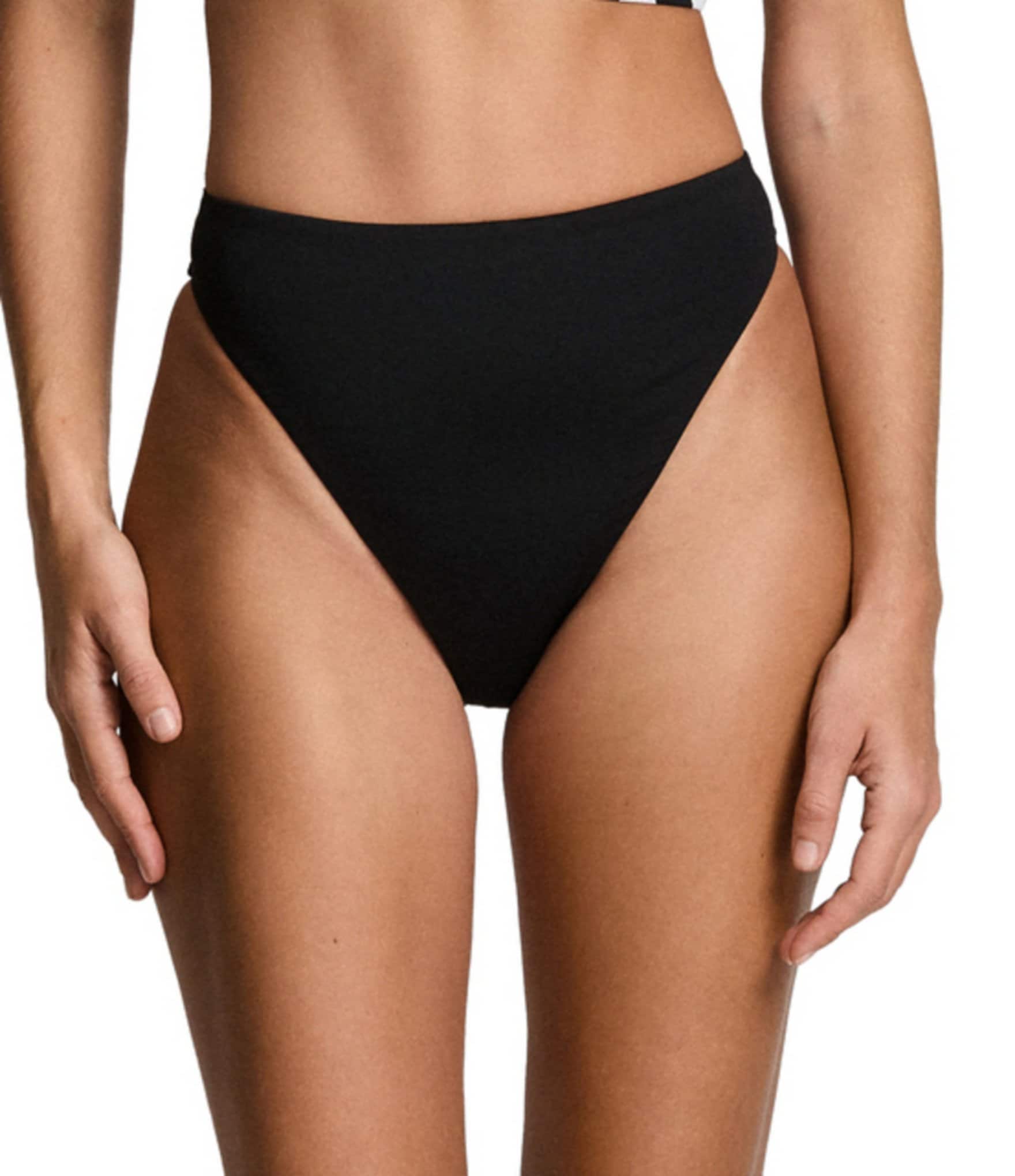 Lauren Ralph Lauren Speed Solid High Waist Leg Swim Bottom